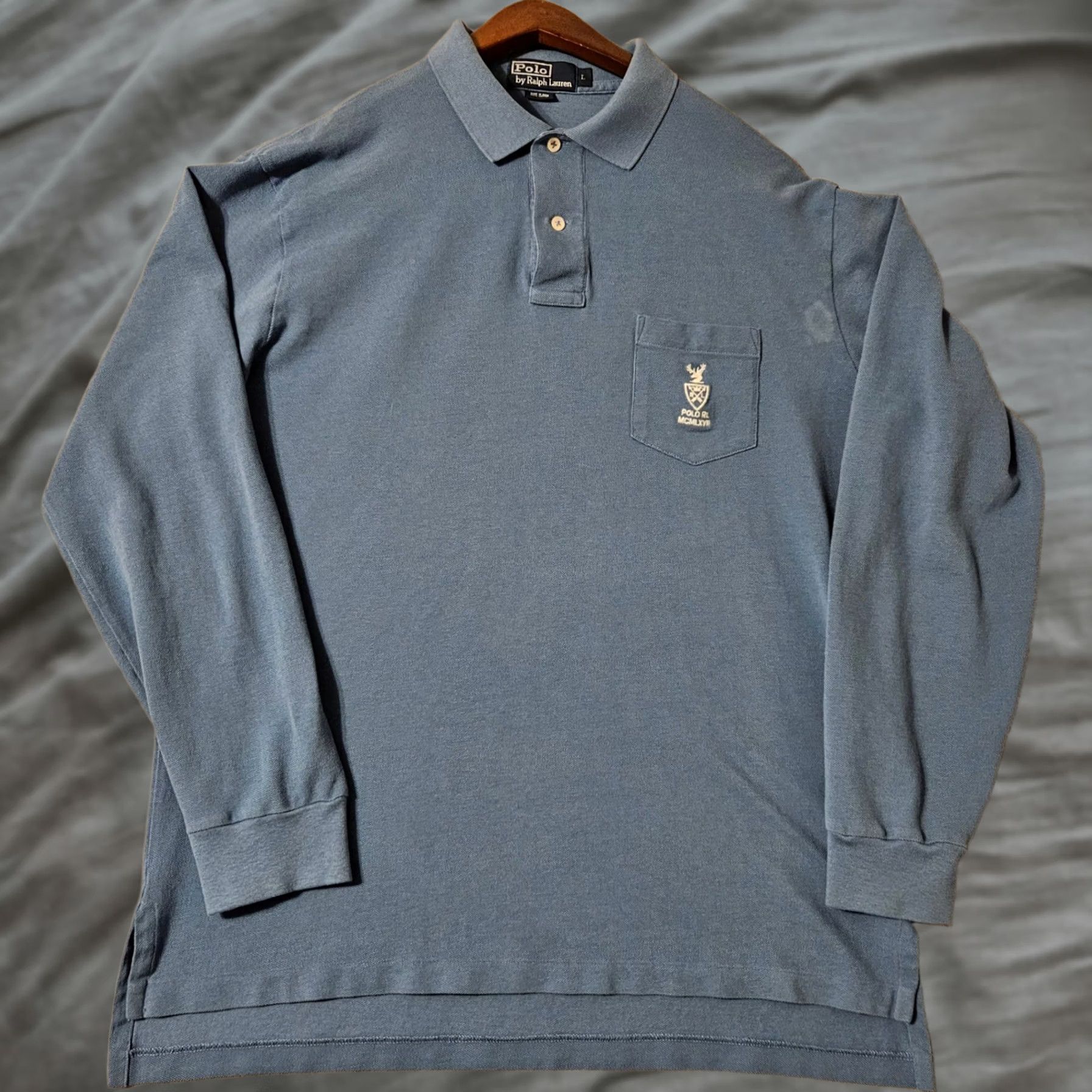 Polo Ralph Lauren Polo Ralph Lauren R.L. MCMLXVII Blue Long Sleeve Shirt Mens Size L Size US L / EU 52-54 / 3 - 1 Thumbnail