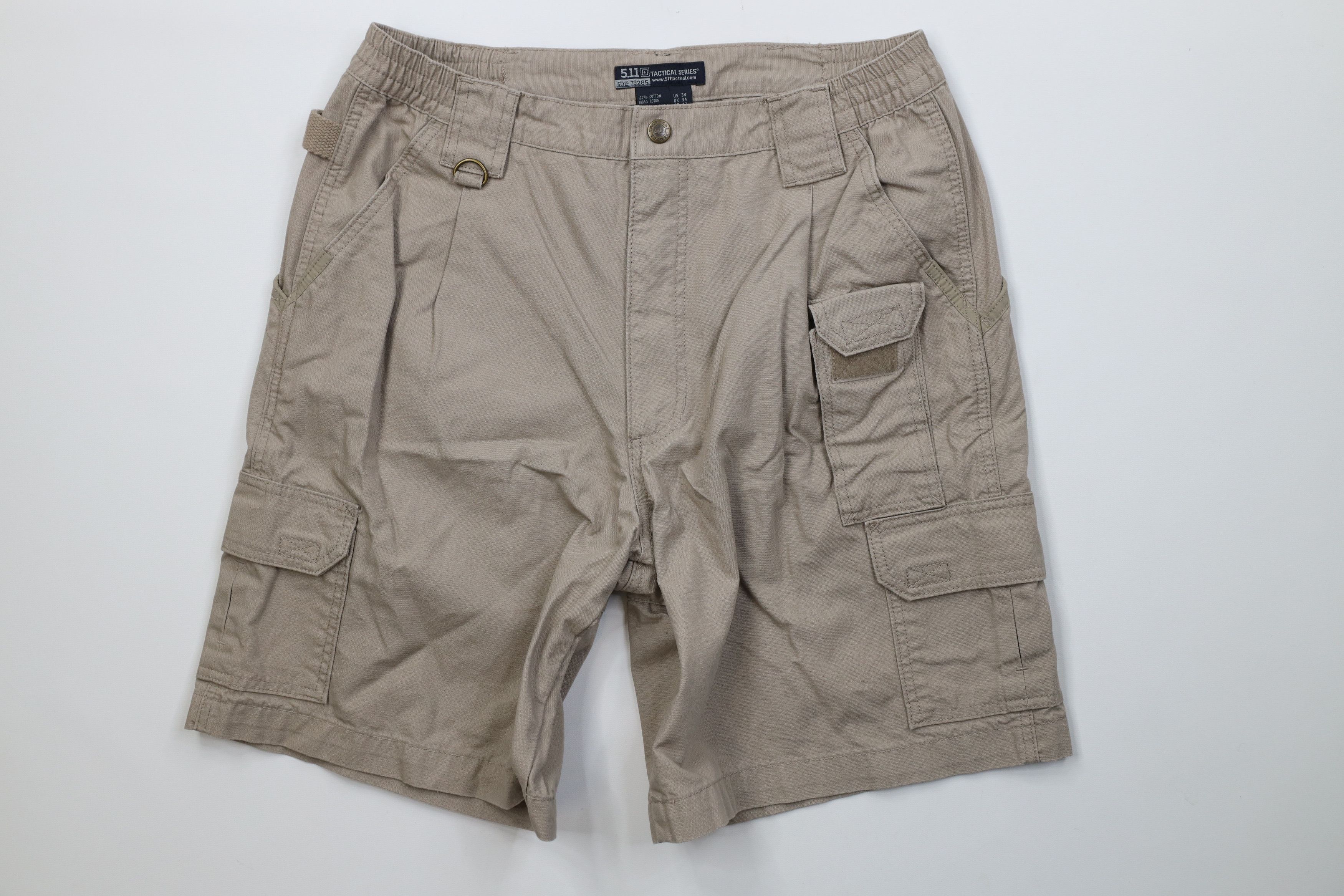 Vintage Vintage 5.11 Tactical Uniform Cargo Shorts Beige Cotton Size US 34 / EU 50 - 1 Thumbnail