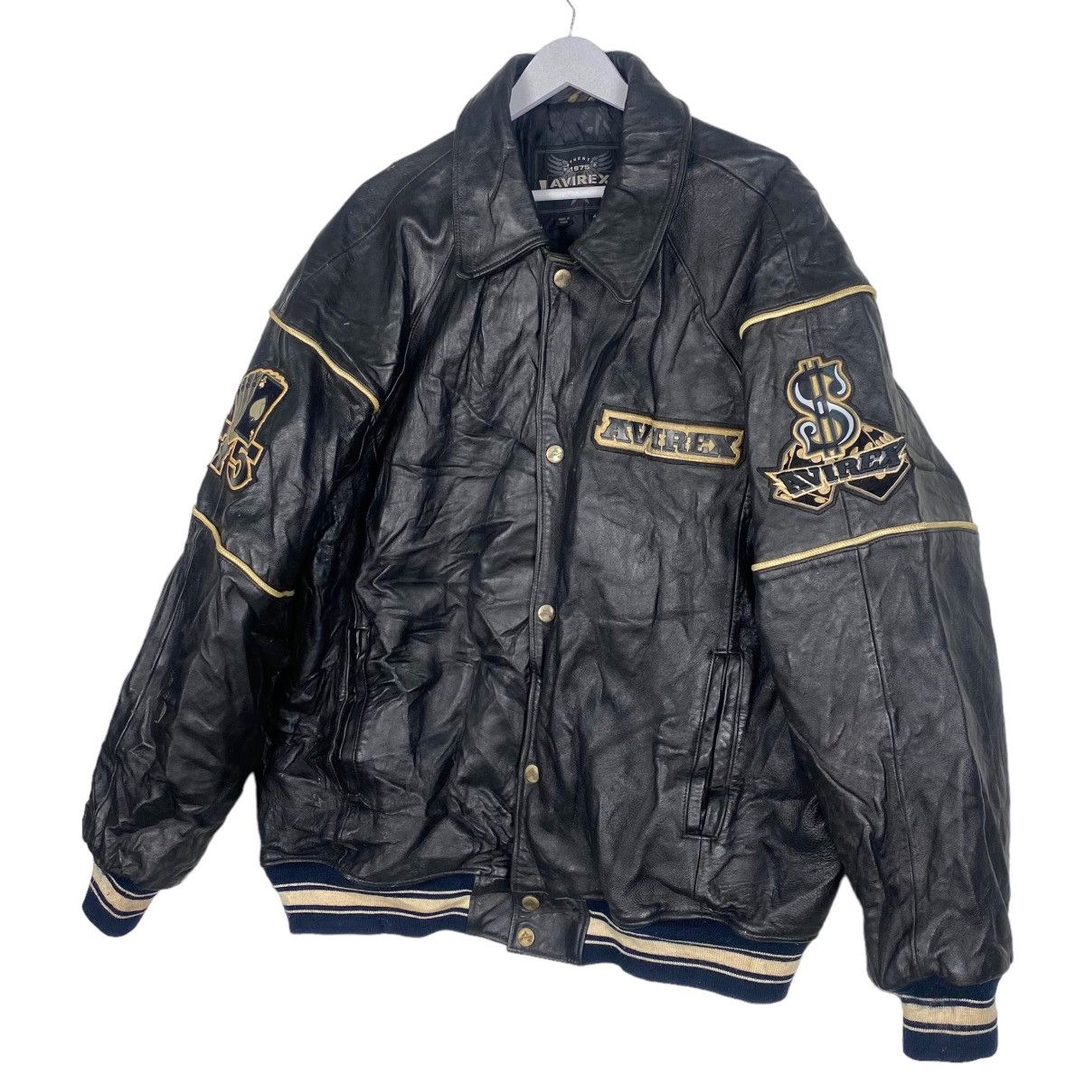 Avirex 💥 VINTAGE AVIREX VARSITY ALLSTAR HI-ROLLER VARSITY JACKET Size US XXL / EU 58 / 5 - 2 Thumbnail
