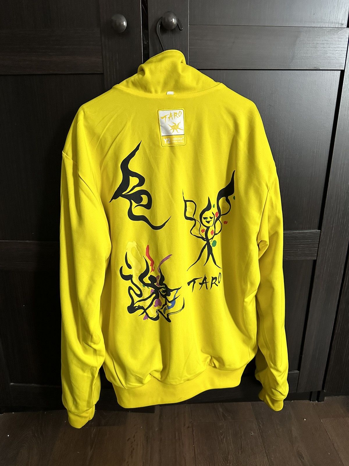 ADIDAS Y2 ADICOLOR TARO OKAMOTO RARE ZIP UP JACKET YELLOW