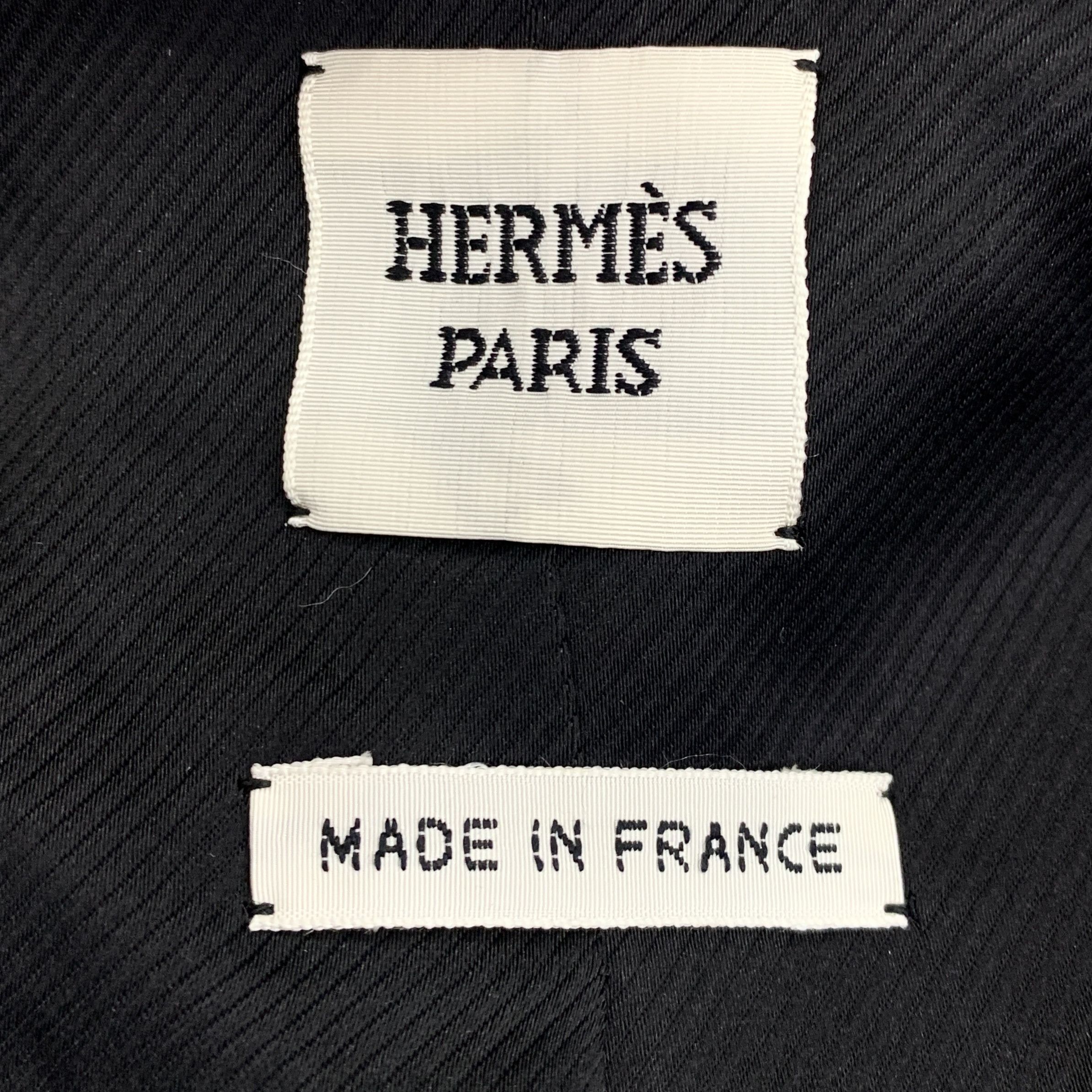 Hermes Hermes Colorblock Striped Wool & Leather Jacket 36 XS Size XS / US 0-2 / IT 36-38 - 2 Thumbnail