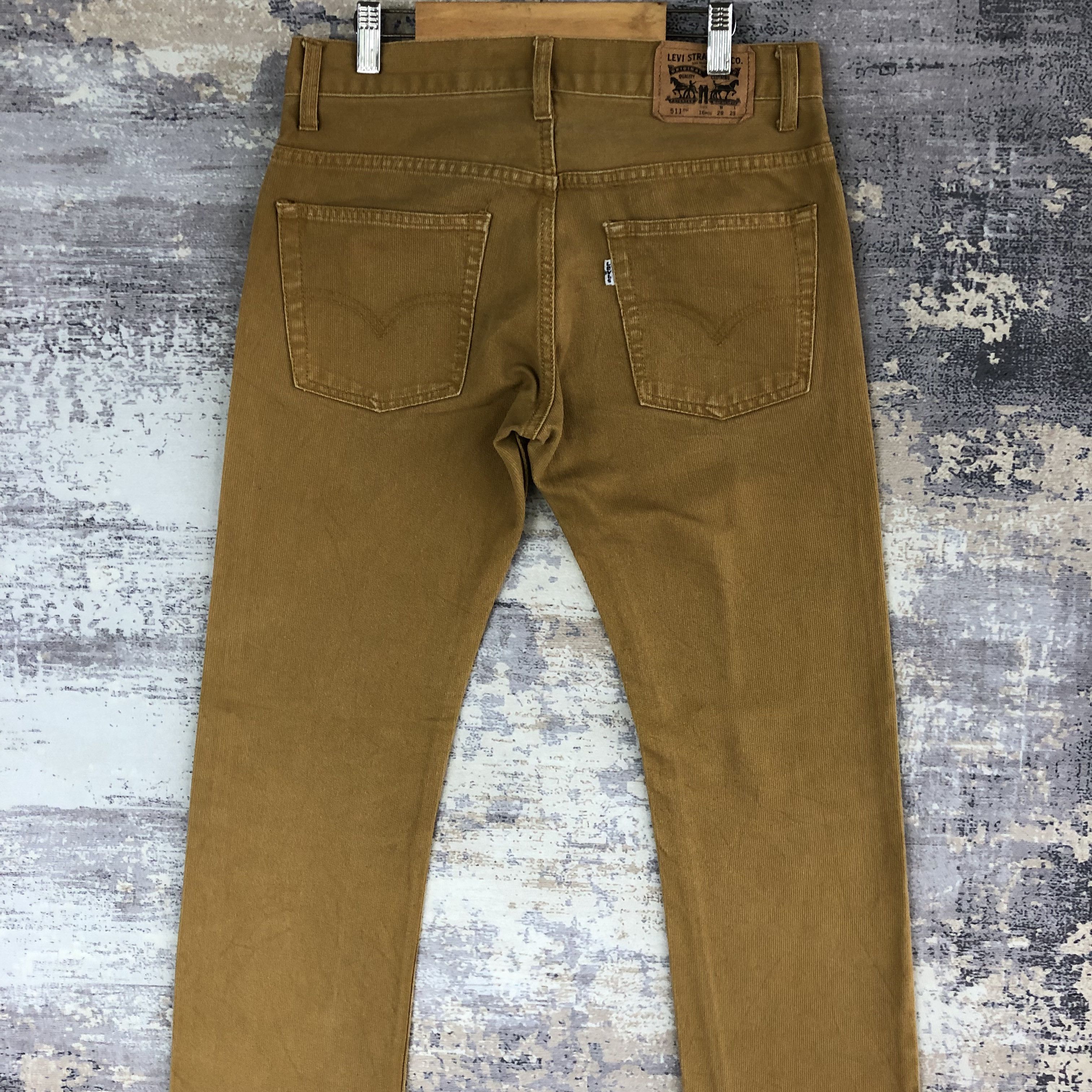 Levi's Vintage Levis 511 Skinny Slim Tapered Jeans Brown Denim Size 28" / US 6 / IT 42 - 4 Thumbnail