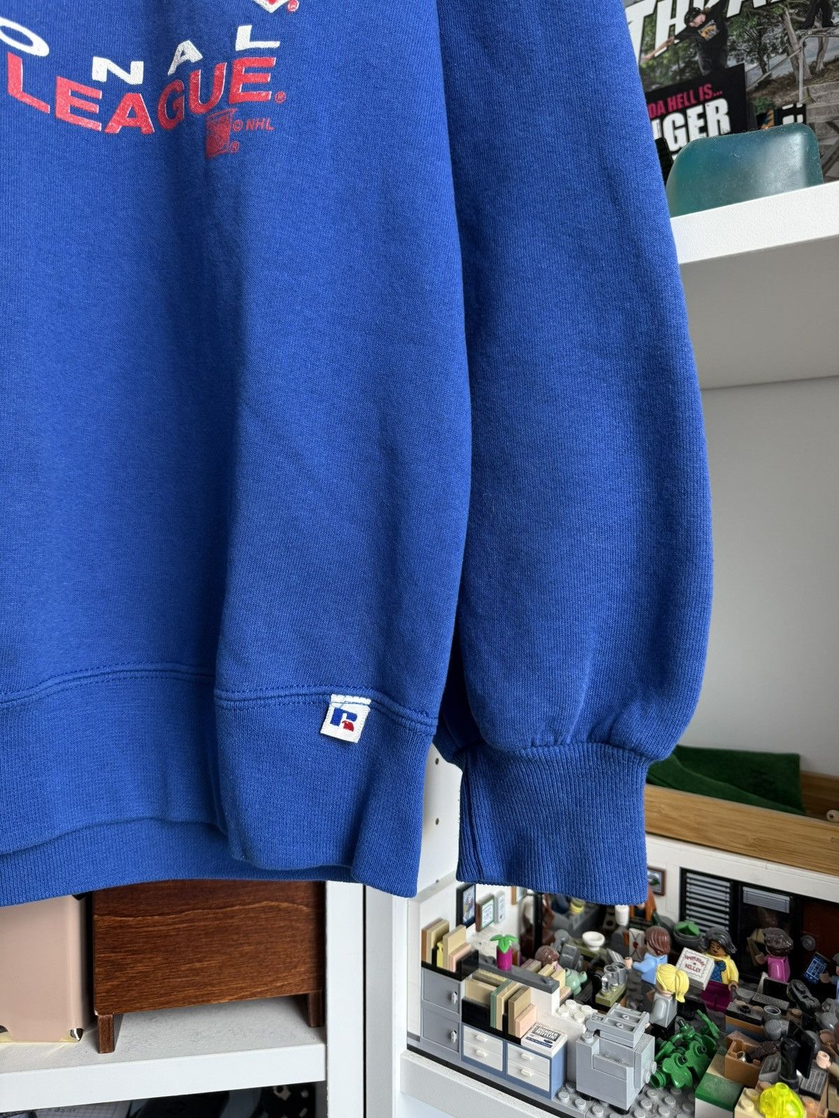 Russell Athletic × Vintage Vintage 90s Russell Athletic New York Rangers NHL sweatshirt Size US XL / EU 56 / 4 - 4 Thumbnail
