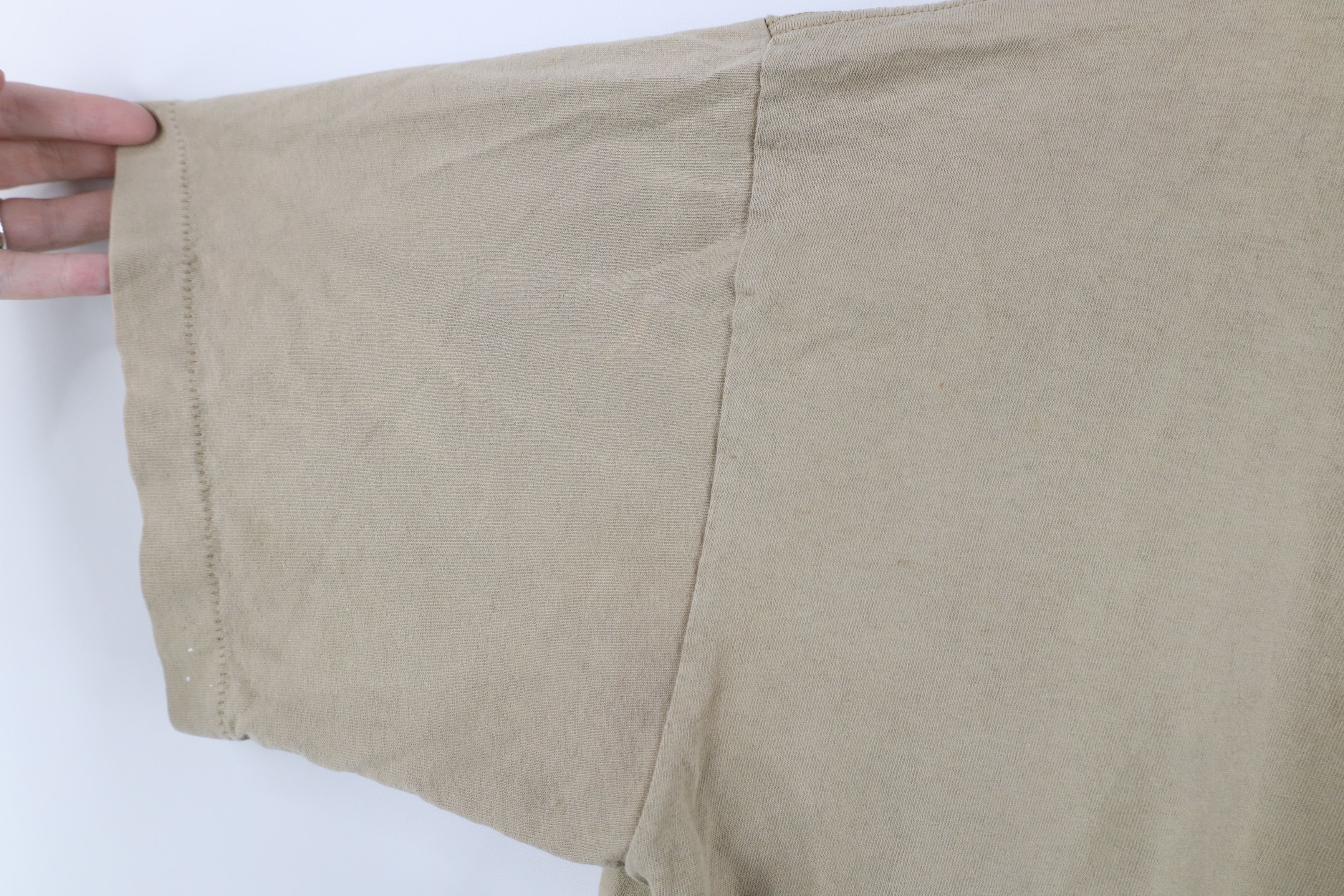 Vintage Vintage 90s Fender Guitar Out Band T-Shirt Beige Cotton USA Size US XL / EU 56 / 4 - 9 Thumbnail