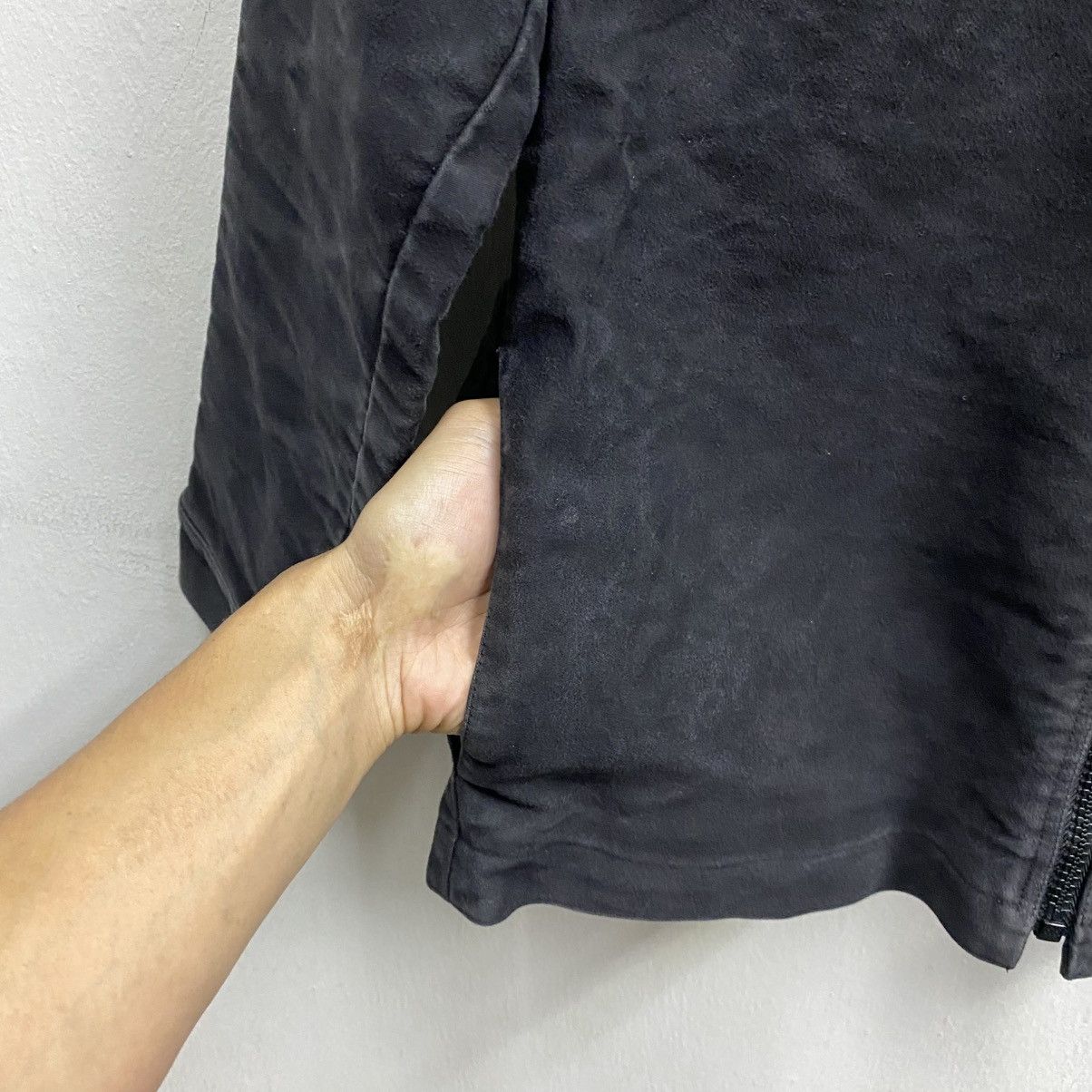 A.P.C. Vintage A.P.C. Suede Cotton Plain Zipper Hoodie Size US S / EU 44-46 / 1 - 10 Thumbnail