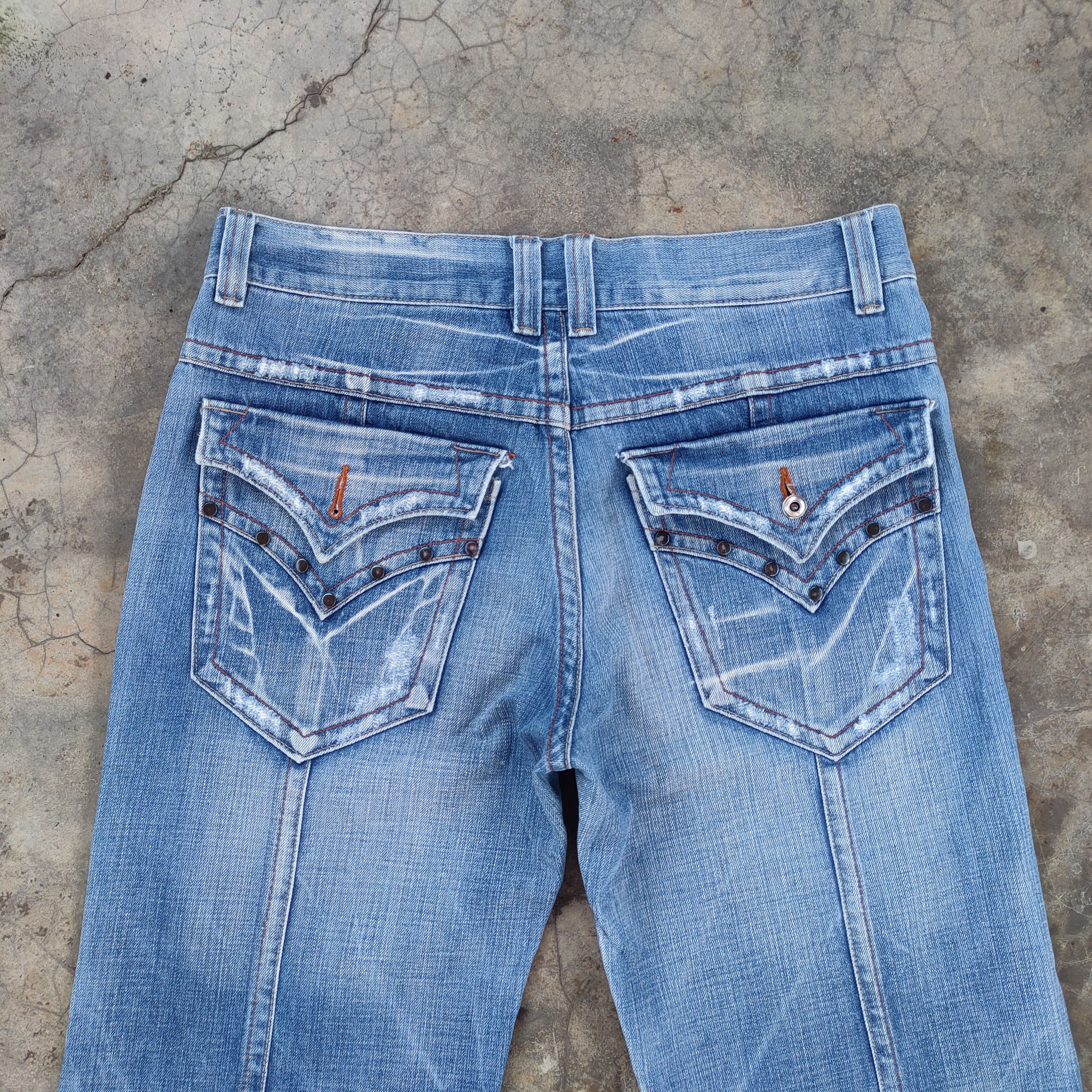Japanese Brand VINTAGE JAPANESE DENIM BAGGY RIPPEP JEANS PANTS Size US 34 / EU 50 - 7 Thumbnail