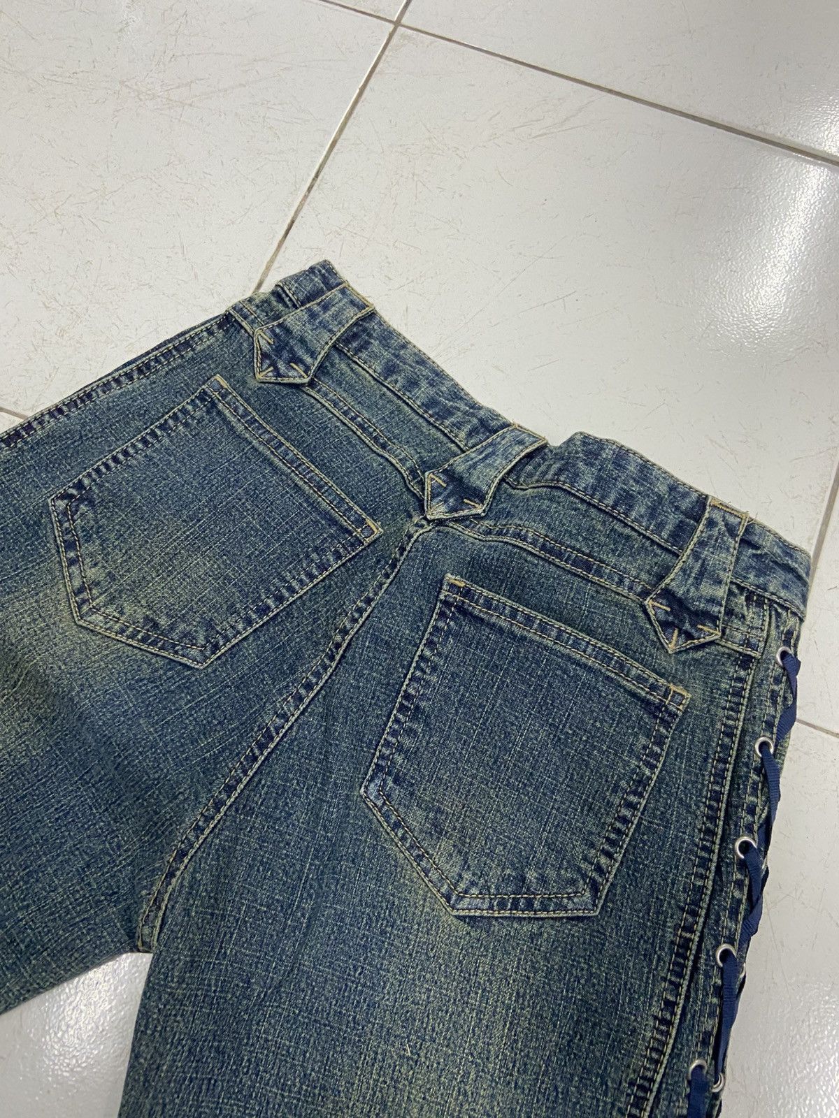 Japanese Brand BROW DWIN FLARE DENIM JEANS Size 24" / US 00 / IT 34 - 7 Thumbnail