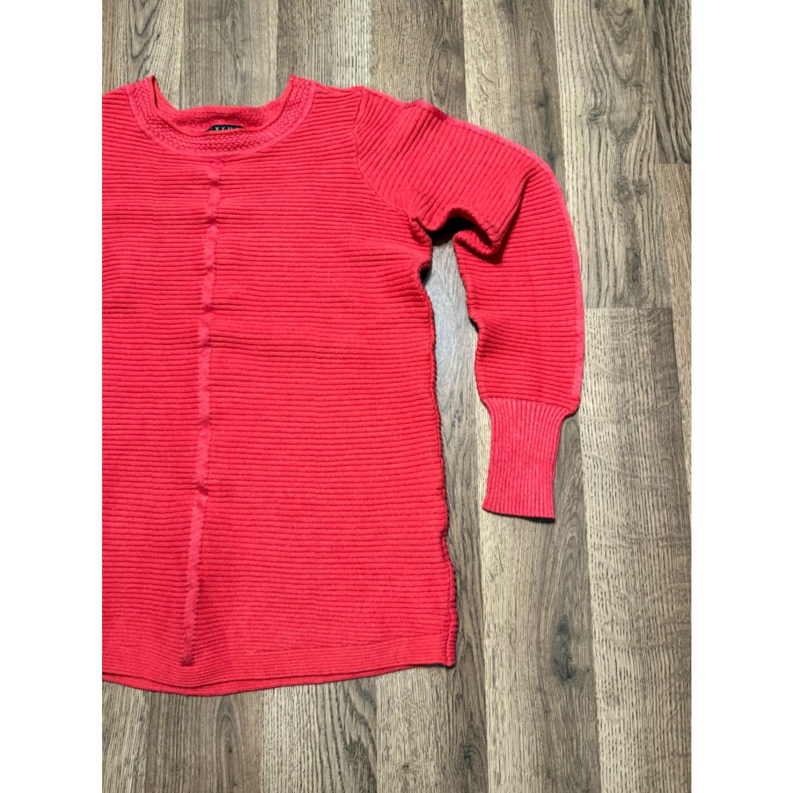 Vintage Cyrus Shirts Women's Size Small Red Long Sleeve Crew Neck Stretch Casual Shirt Size S / US 4 / IT 40 - 3 Thumbnail