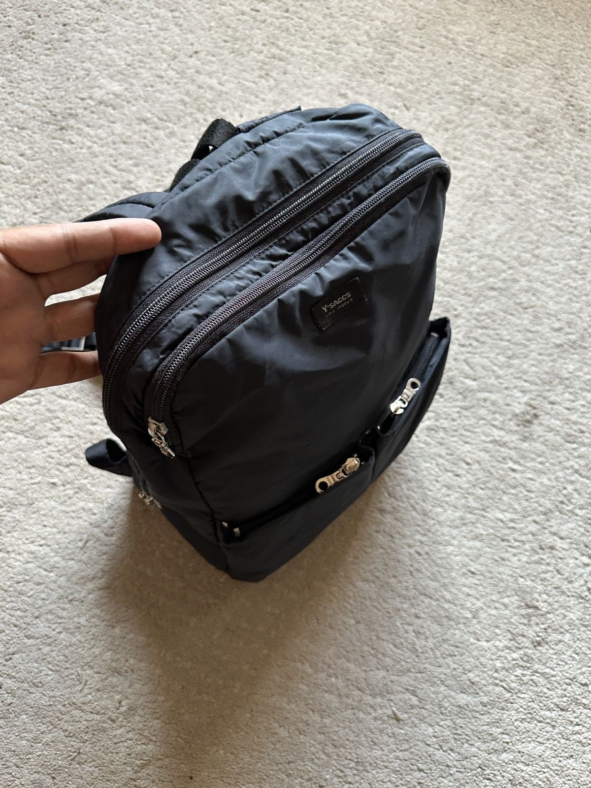 Yohji Yamamoto 2000s Yohji Yamamoto Y’saccs Nylon Backpack Size ONE SIZE - 3 Thumbnail