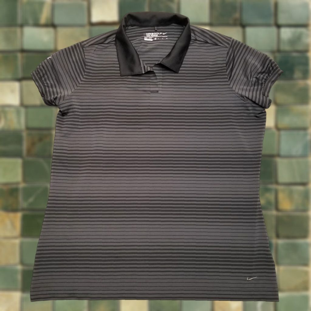 Nike Nike shirt Womens XL Black Gray Stripe Golf Tour Premium Pullover Top Size XL / US 12-14 / IT 48-50 - 1 Thumbnail
