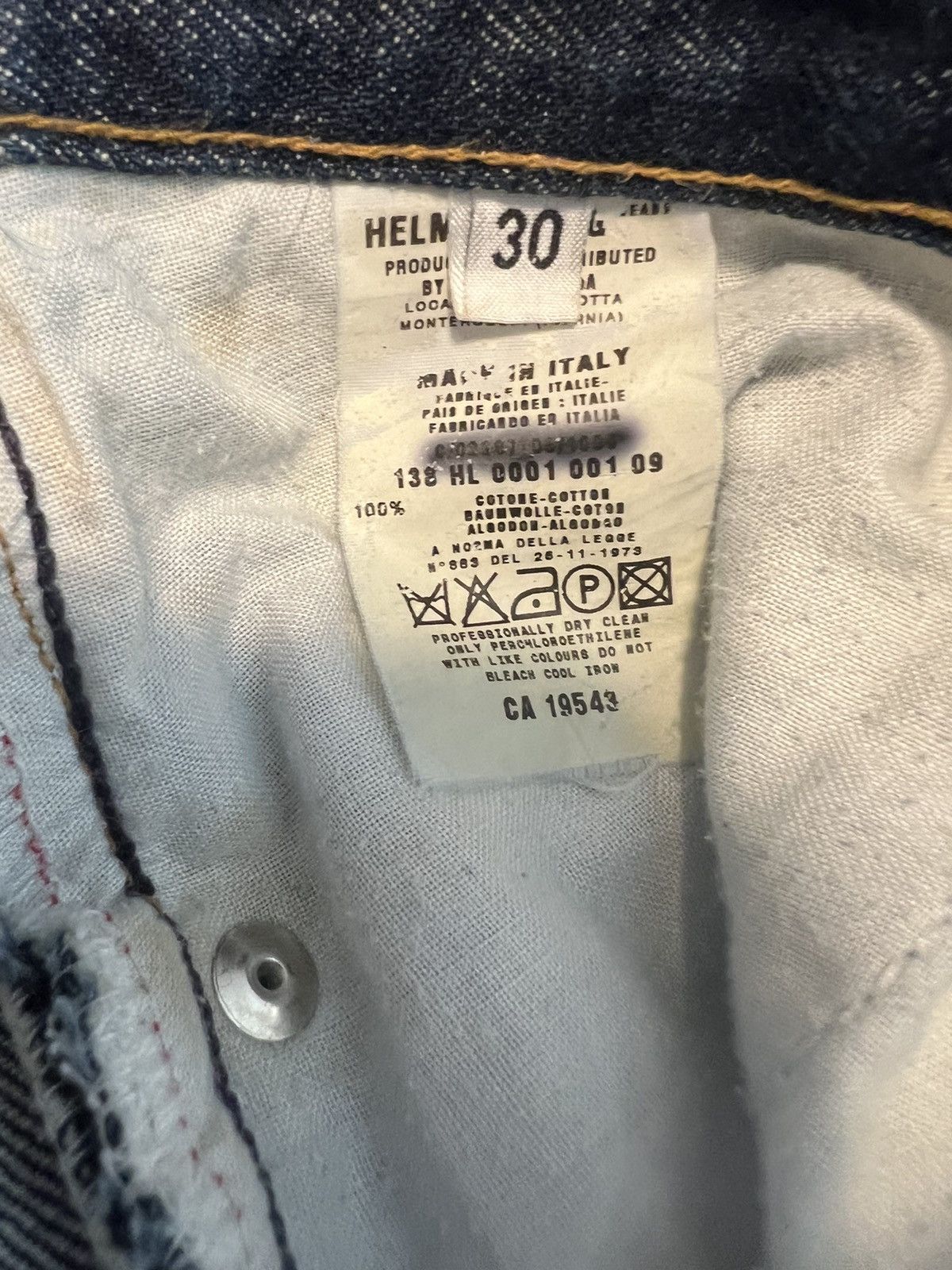 Helmut Lang Helmet lang raw denim jeans Size US 30 / EU 46 - 5 Thumbnail