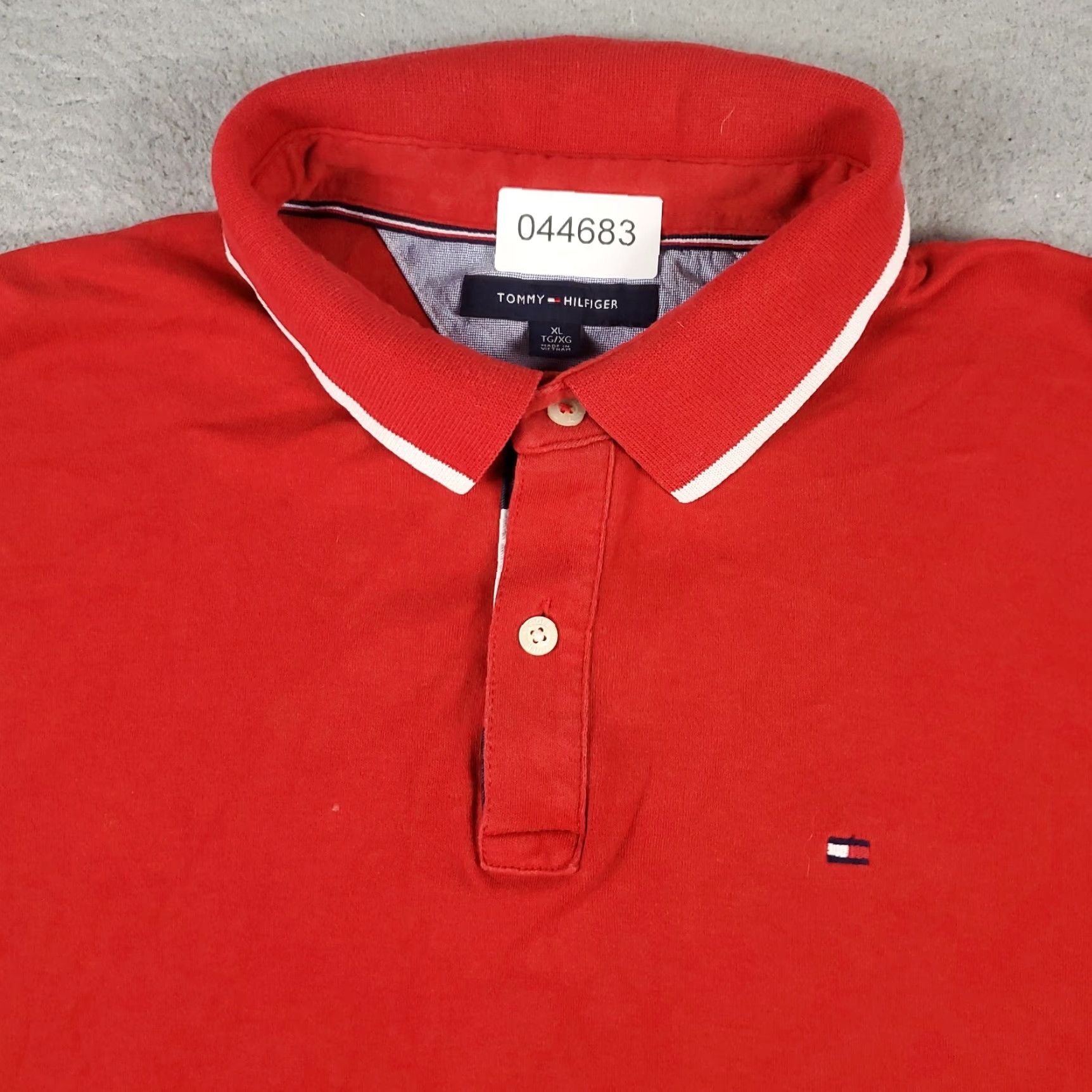 Tommy Hilfiger Tommy Hilfiger Polo Shirt Mens XL Red Casual Short Sleeve Adult Size US XL / EU 56 / 4 - 2 Thumbnail