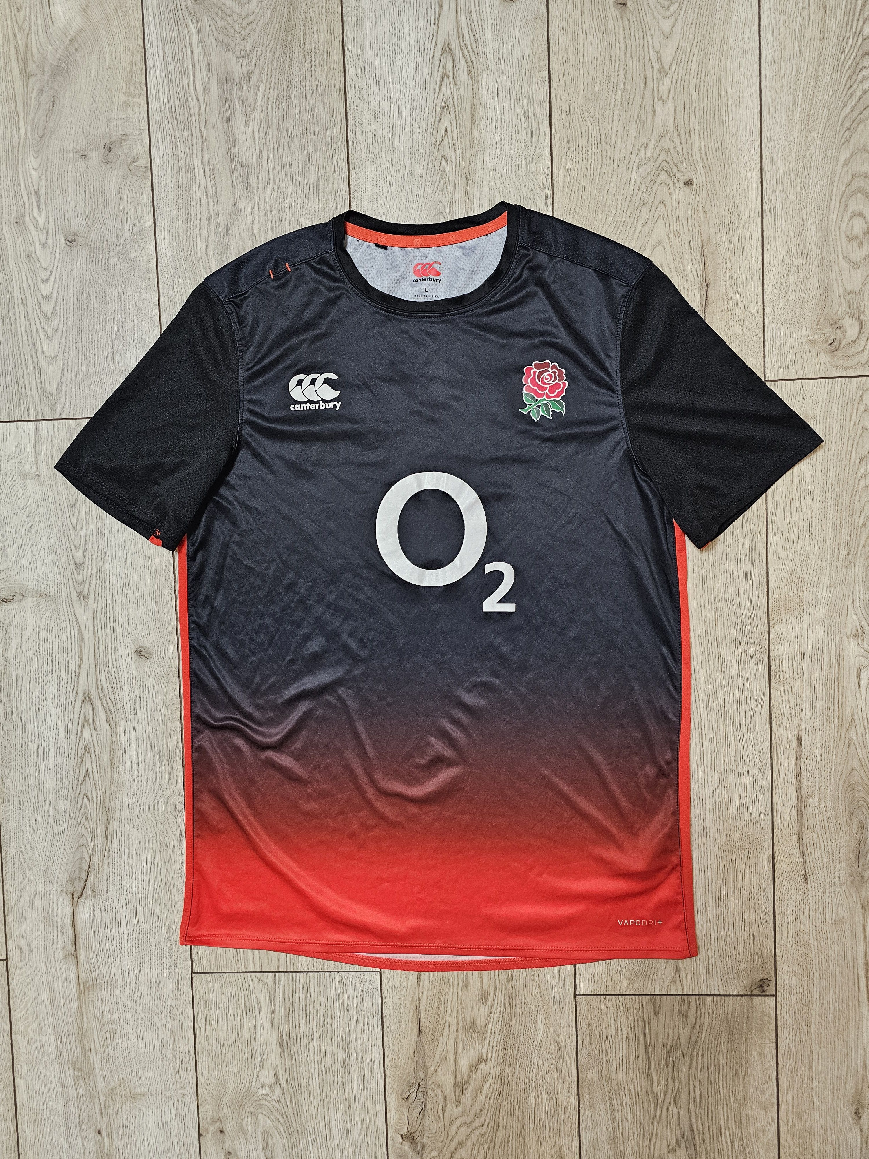 Canterbury of New Zealand ENGLAND RUGBY SHIRT RUGBY JERSEY RARE BLACK JERSEY Size US M / EU 48-50 / 2 - 1 Thumbnail