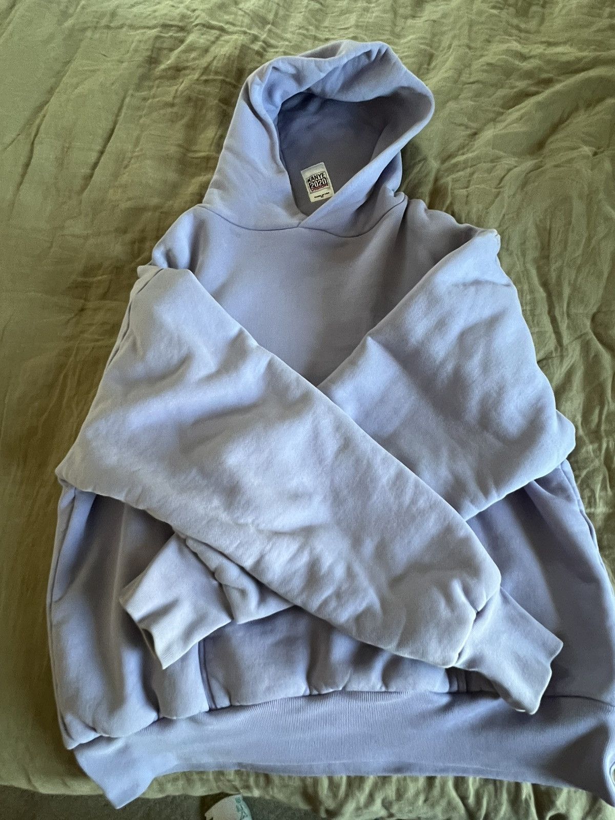 Kanye West × Yeezy XL 2020 VISION DOUBLE LAYERED LILAC HOODIE Size US XL / EU 56 / 4 - 4 Thumbnail