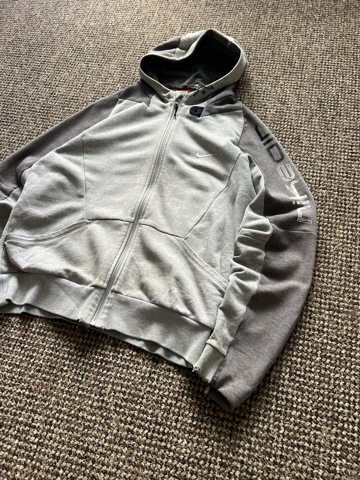 Nike Nike Zip Hoodie Basic Vintage Y2K Oversized Grey Streetwear Size US M / EU 48-50 / 2 - 5 Thumbnail