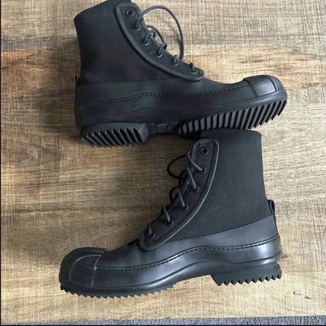 Maison Margiela Maison Margiela leather trimmed boot high top designer black Size US 10 / EU 43 - 5 Thumbnail
