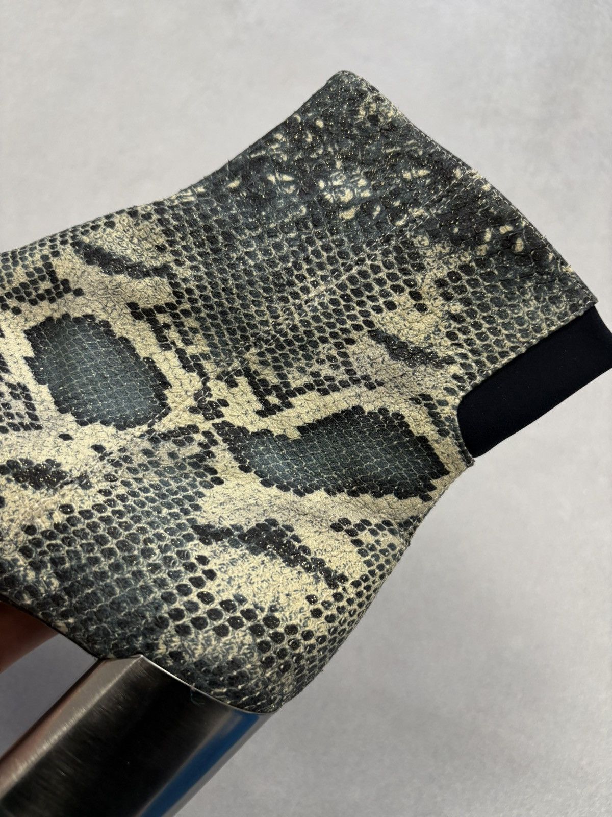 Designer Thierry Rabotin Python Print Leather Ankle Boots Women’s 38 Size US 8 / IT 38 - 21 Thumbnail