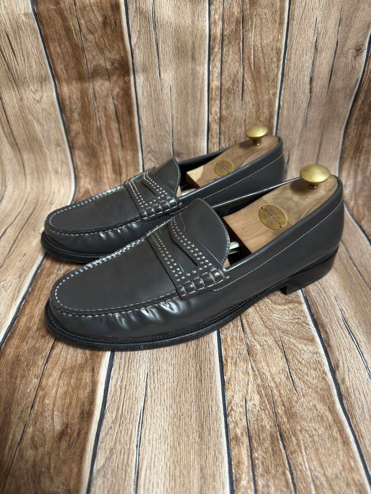 Saint Laurent Paris 🔥🔋fw13 studded Germain penny loafers Size US 10 / EU 43 - 1 Thumbnail