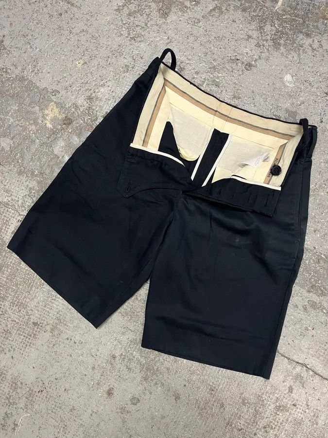 Helmut Lang 2000s Helmut Lang Strapped Waistband Navy Shorts Size US 39 - 5 Thumbnail