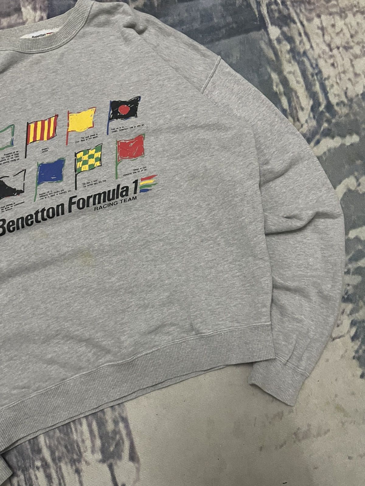 United Colors Of Benetton 90s UNITED COLORS OF BENETTON FORMULA 1 RACING TEAM CREWNECK Size US L / EU 52-54 / 3 - 5 Thumbnail