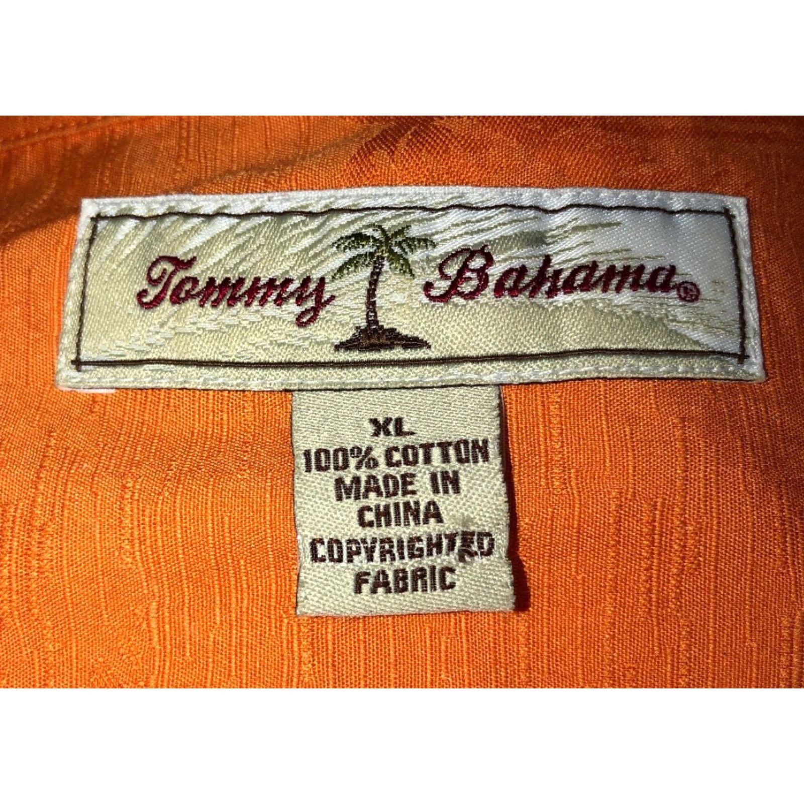 Tommy Bahama Tommy Bahama Shirt Mens Orange Long Sleeve Button Front Size XL Size US XL / EU 56 / 4 - 6 Thumbnail