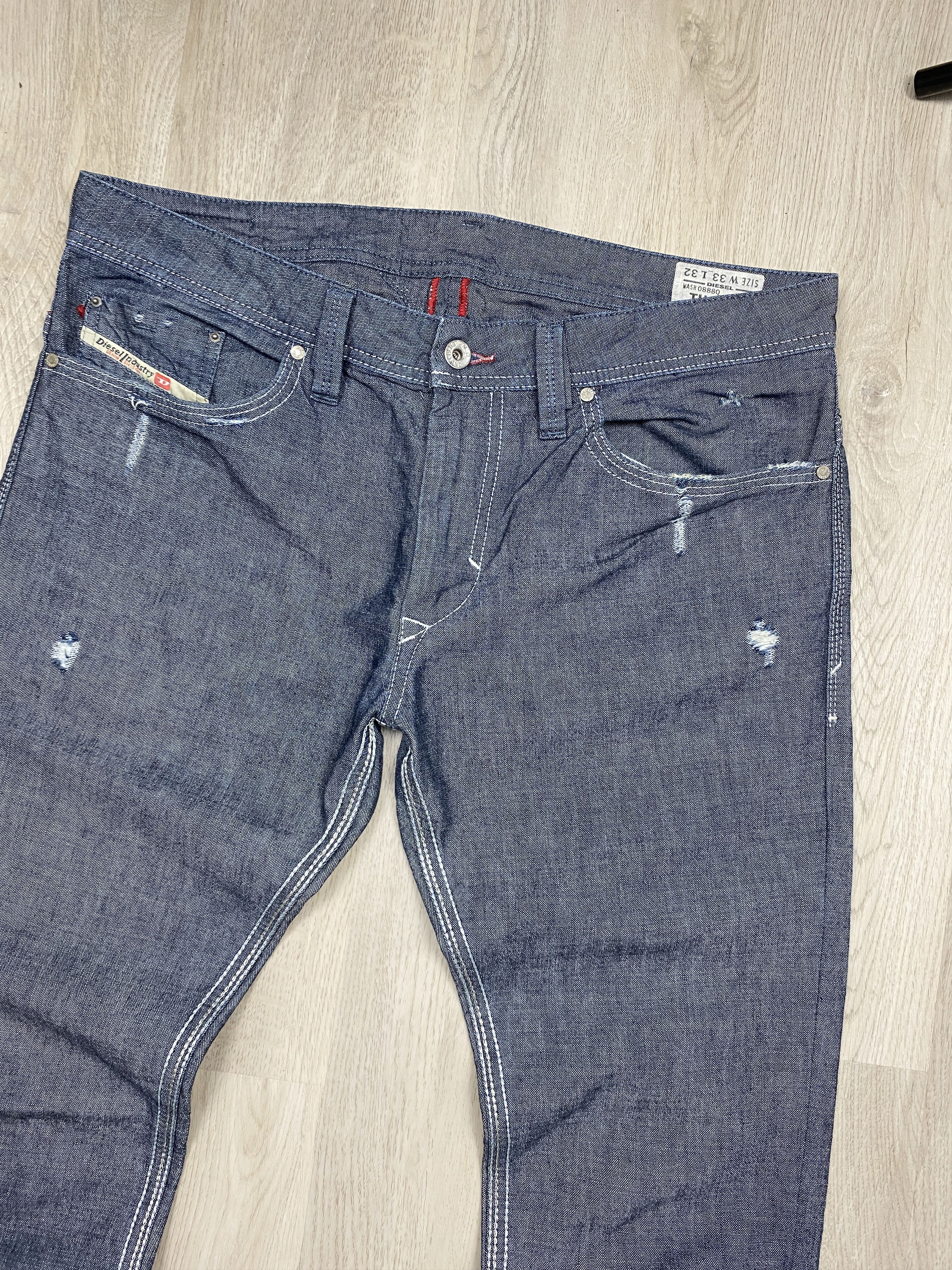 Diesel Diesel Mens Thanaz Denim Pants Jeans Size US 33 - 2 Thumbnail