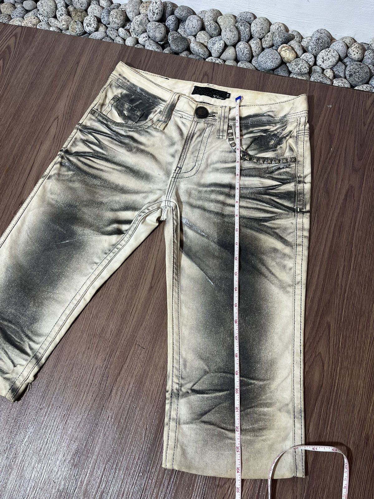 Seditionaries Xfrm Studded Clawmark Short Jeans Size US 31 - 14 Thumbnail