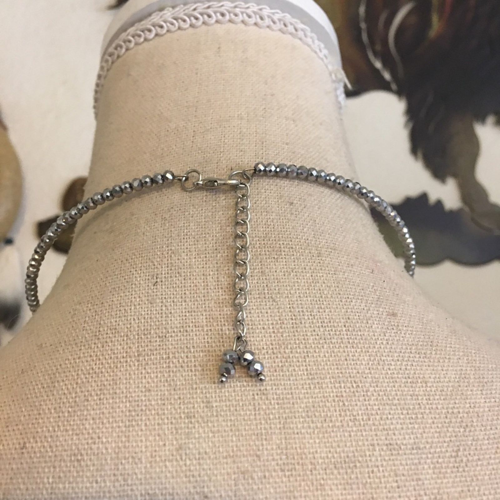 Jewelry Silver tone faceted sparkle bead choker necklace Size ONE SIZE - 5 Thumbnail