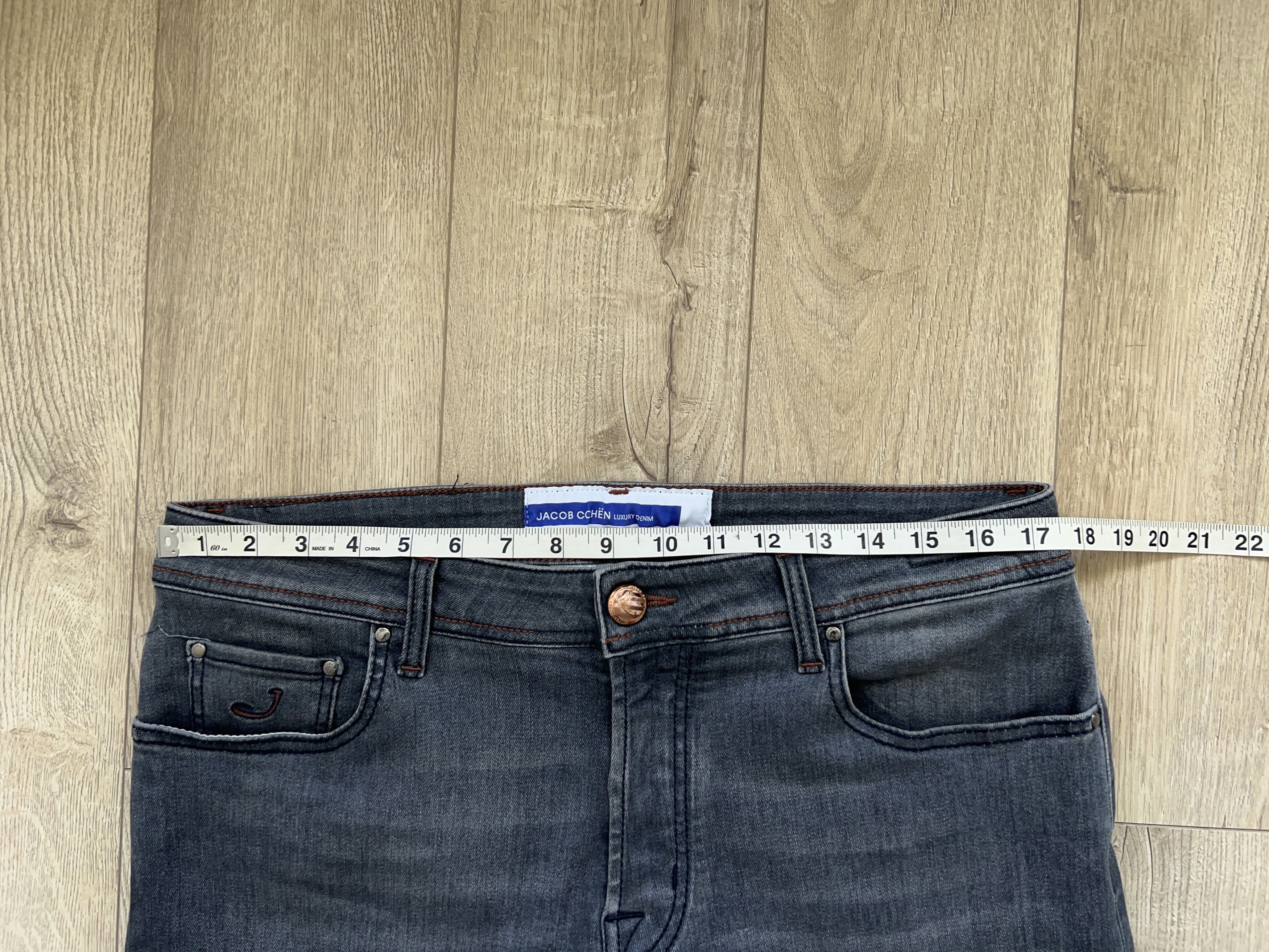 Designer × Jacob Cohen JACOB COHEN Bard Grey Cotton Elastane Jeans Pants Trousers Size US 36 / EU 52 - 9 Thumbnail