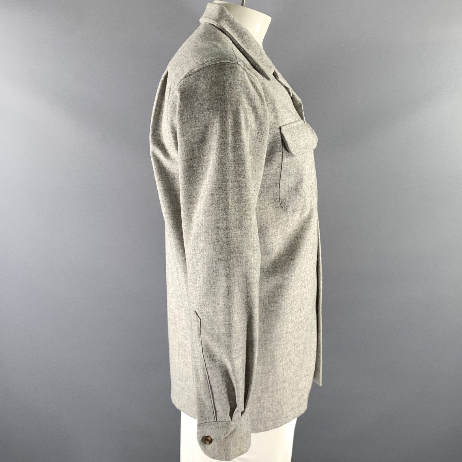 Pendleton PENDLETON Size M Grey Heather Wool Long Sleeve Shirt Size US M / EU 48-50 / 2 - 3 Thumbnail