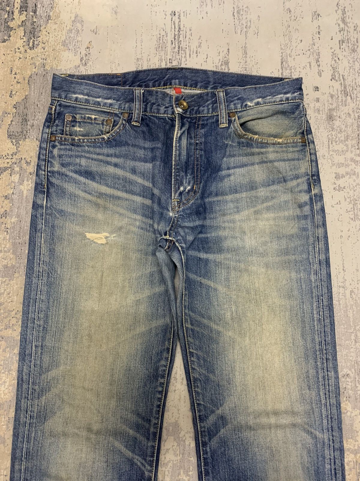 Hysteric Glamour Uniqlo Japan Distressed Hysteric Glamour Style Jeans 34x33 Size US 34 / EU 50 - 2 Thumbnail