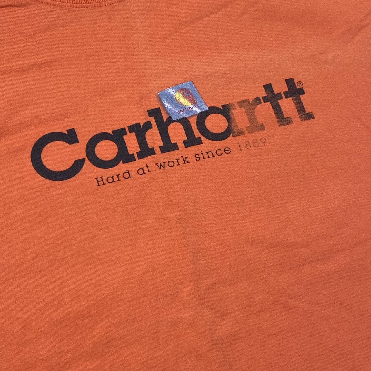 Carhartt Vintage Carhartt Orange Workwear Tee Size Large Size US L / EU 52-54 / 3 - 3 Thumbnail