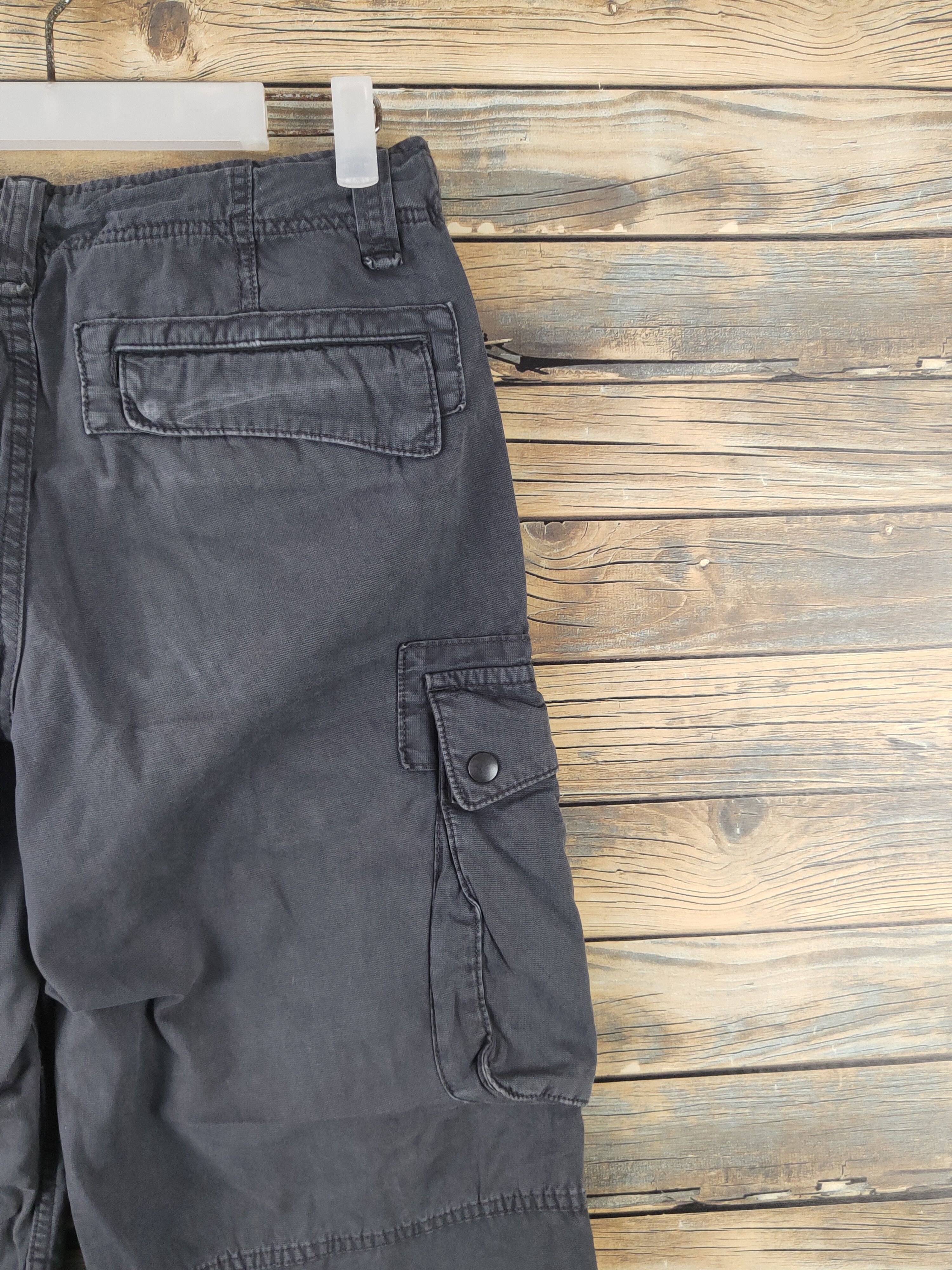 Japanese Brand DL Uniqlo Dark Gray Multipocket Cargo Pants #2108 Size US 30 / EU 46 - 10 Thumbnail