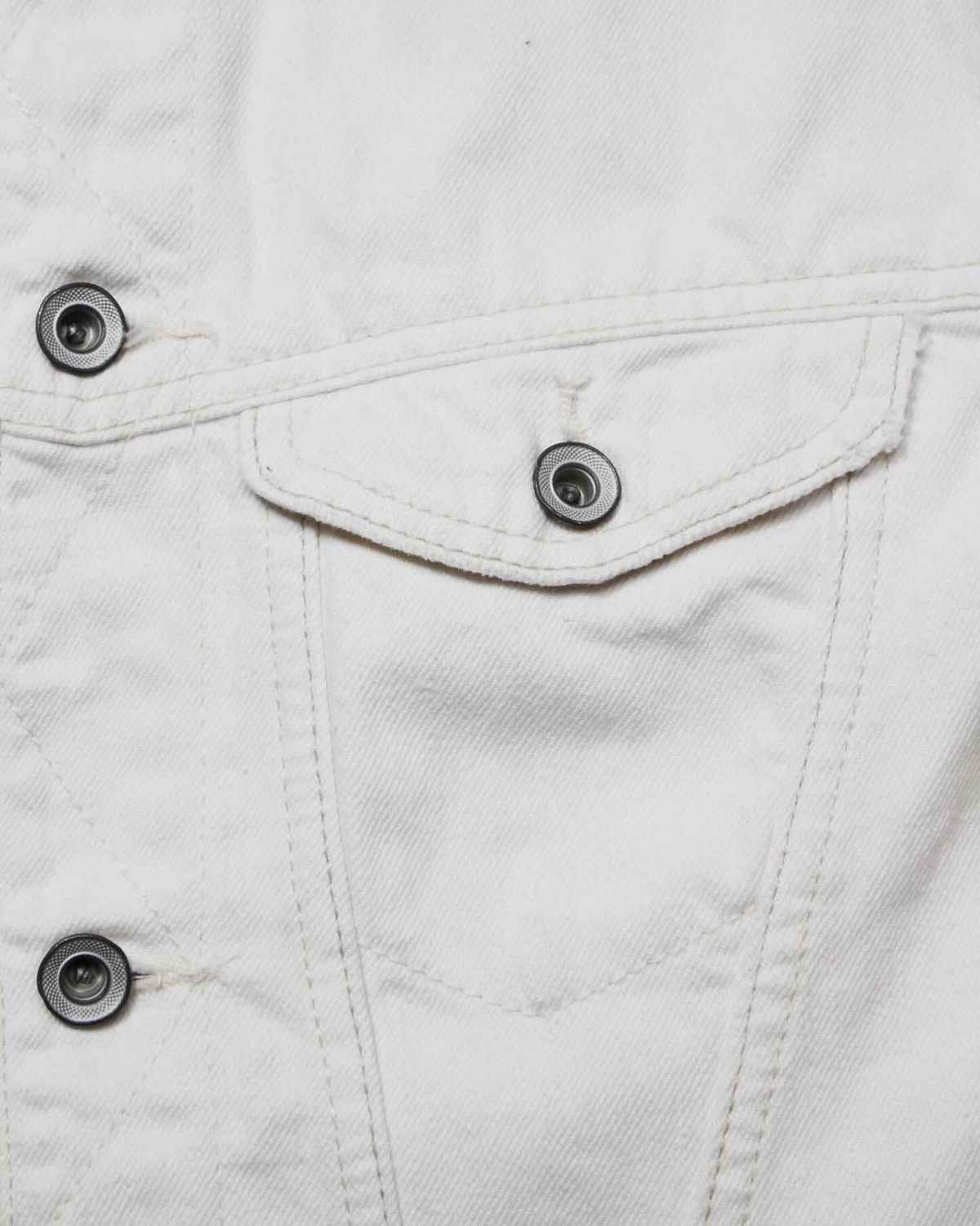 GOA 2000S G.O.A SELVEDGE WHITE DENIM JACKET Size US M / EU 48-50 / 2 - 5 Thumbnail