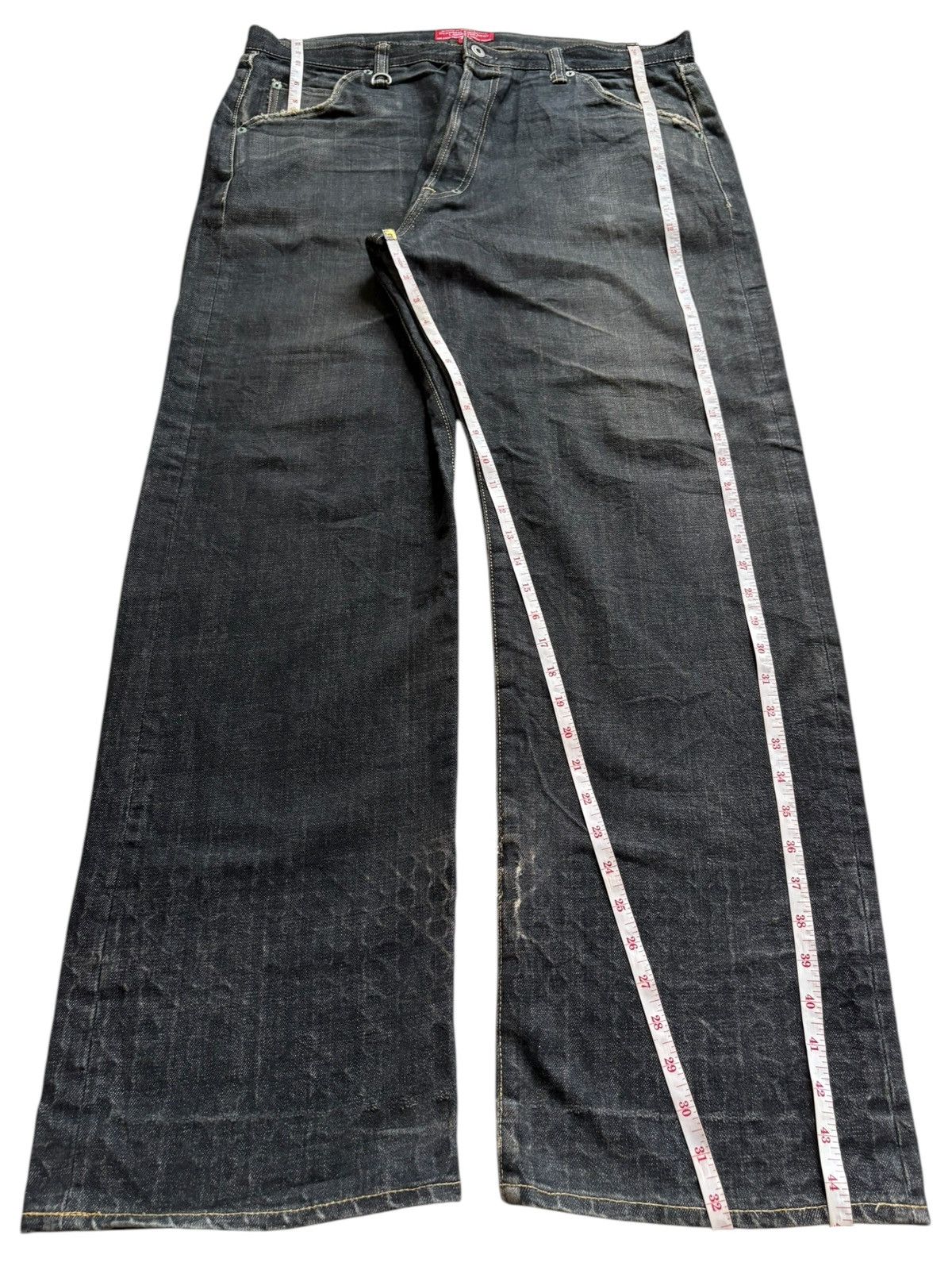 Japanese Brand Vintage Japanese Brand Button Fly Loose Baggy Jeans Size US 38 / EU 54 - 12 Thumbnail
