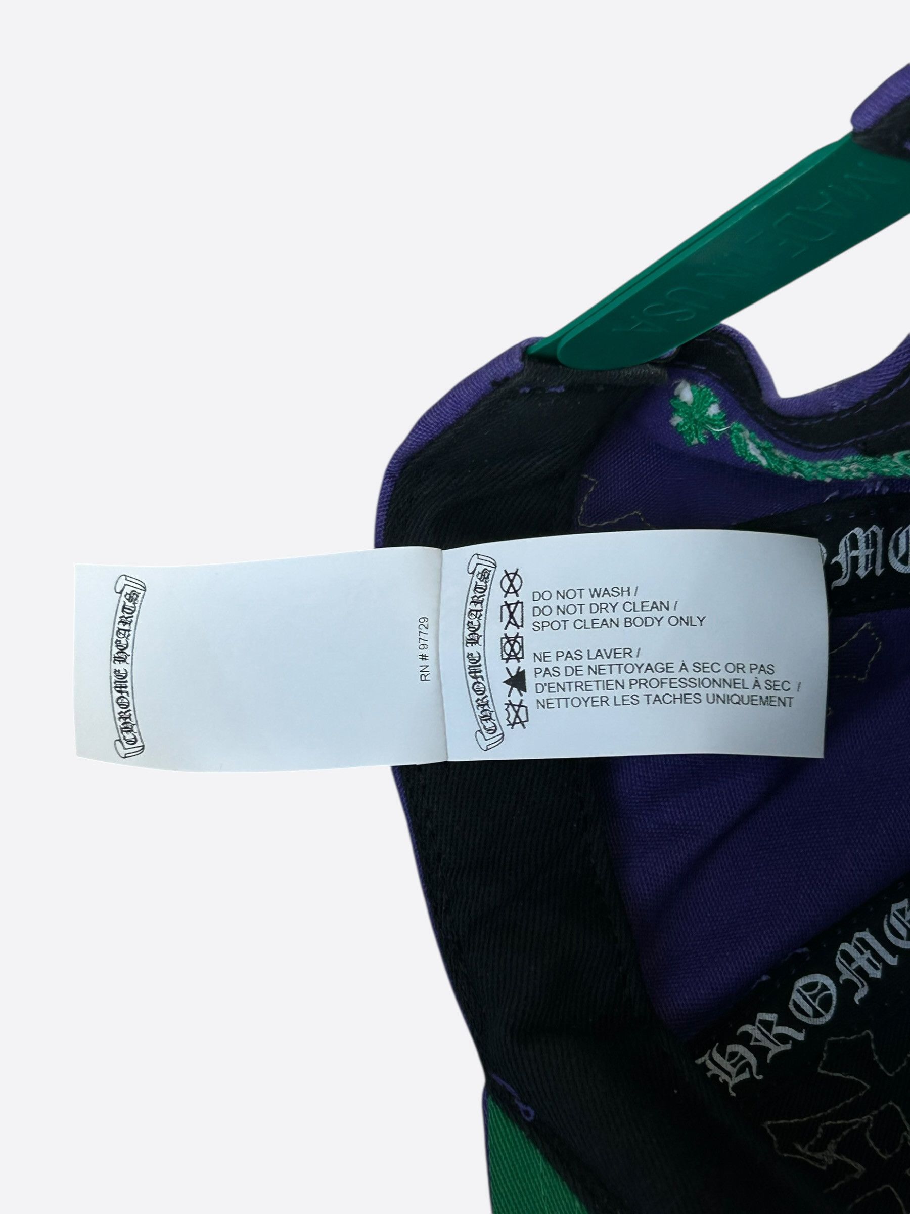 Chrome Hearts Chrome Hearts Purple & Green Cross Patch Hat Size ONE SIZE - 6 Thumbnail