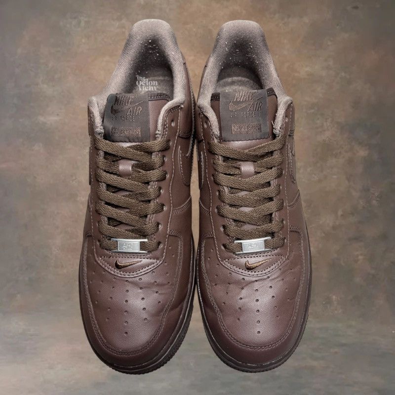 Nike × Supreme Supreme x Nike Air Force 1 Low Box Logo Baroque Brown Size US 9 / EU 42 - 7 Thumbnail