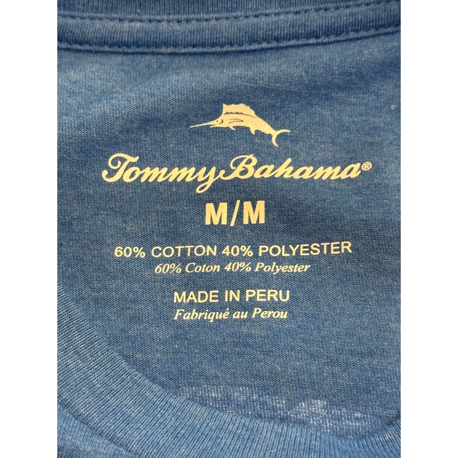 Tommy Bahama NEW TOMMY BAHAMA T-Shirt Icing The Kicker Mens Medium BLUE Size US M / EU 48-50 / 2 - 7 Thumbnail