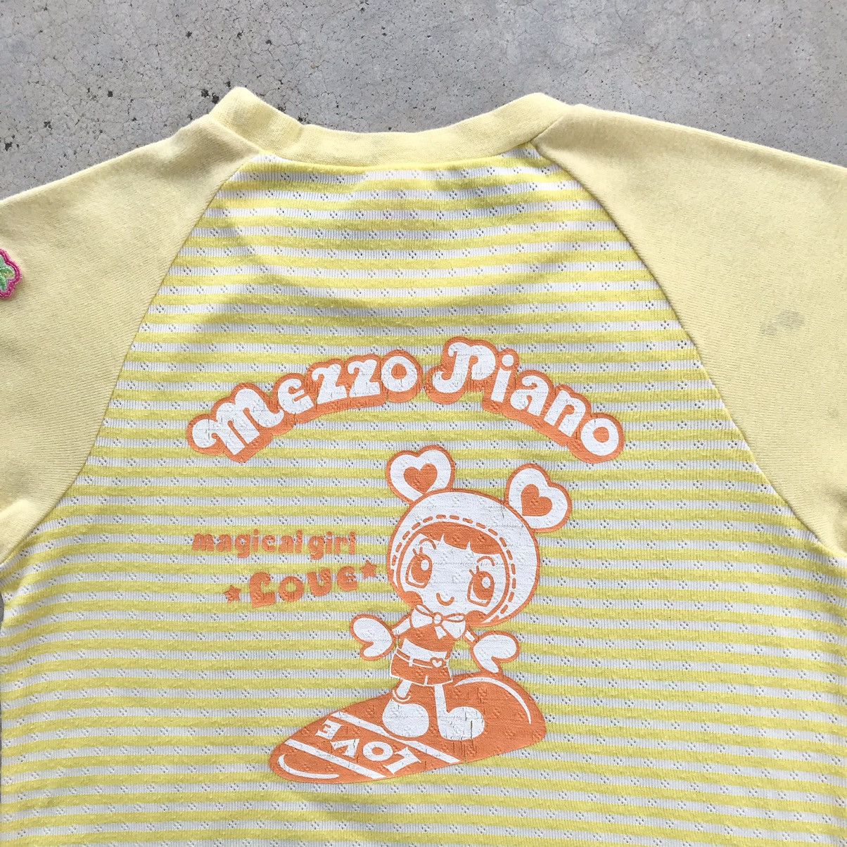Angel Blue 2000's Mezzo Piano Super Lovers Baby Tee / Crop Top T-Shirt Size ONE SIZE - 4 Thumbnail