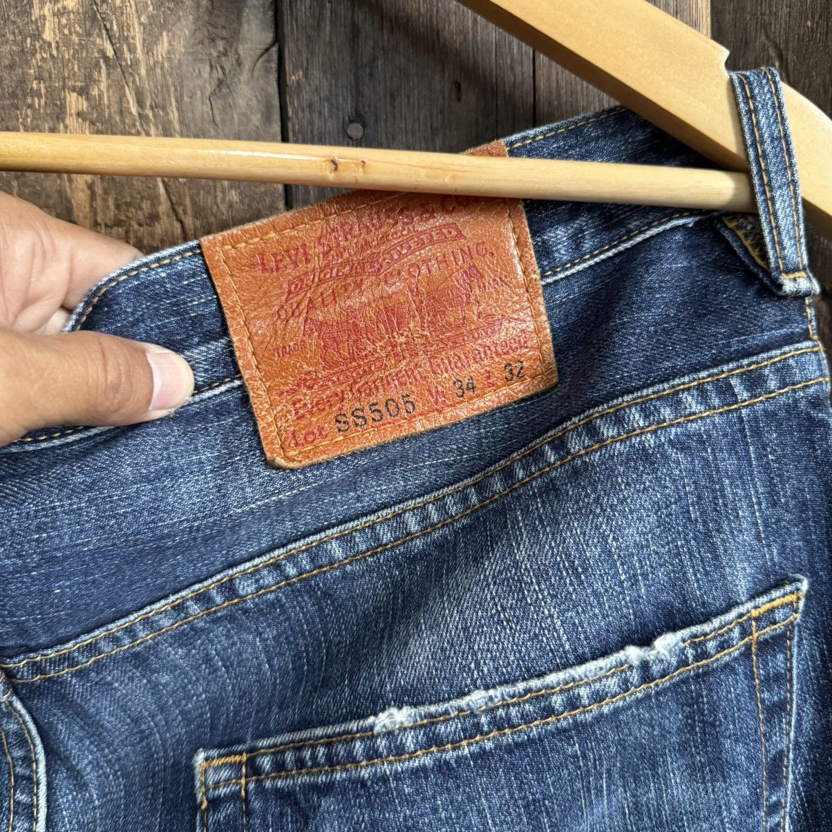 Levi's × Stussy Vintage Levis X Stussy Denim LotSS505 Size US 35 - 9 Thumbnail