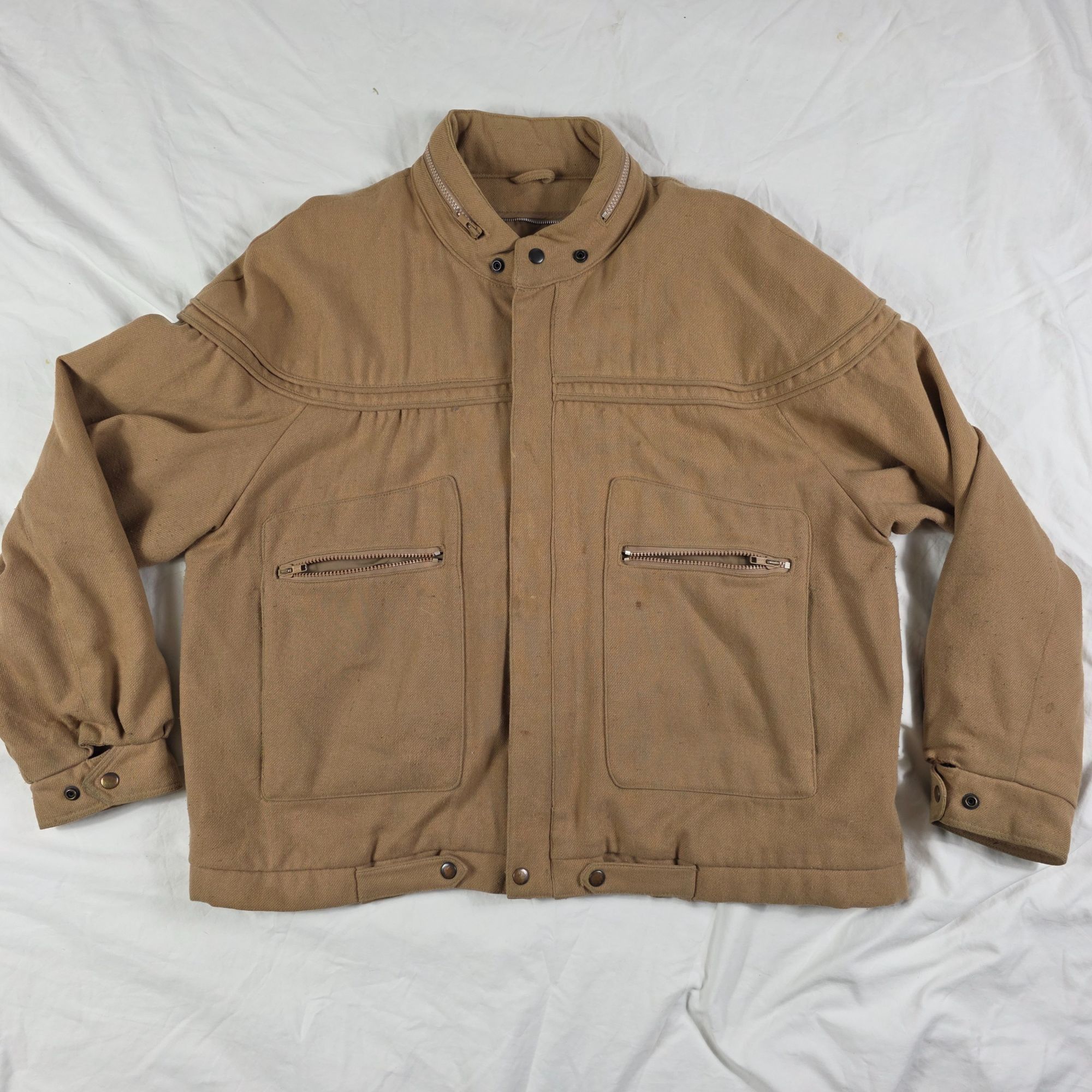 Other Vintage Hill & Archer Mens XL Tan Full Zip Jacket Pockets Ca Size US XL / EU 56 / 4 - 1 Thumbnail