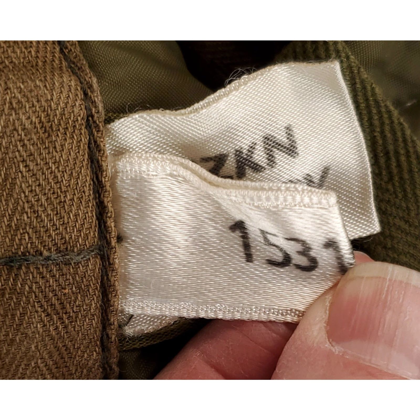 Olive Czech Military Quilted Pant Liner Olive Green Mens M 34x28 Size US 34 / EU 50 - 3 Thumbnail