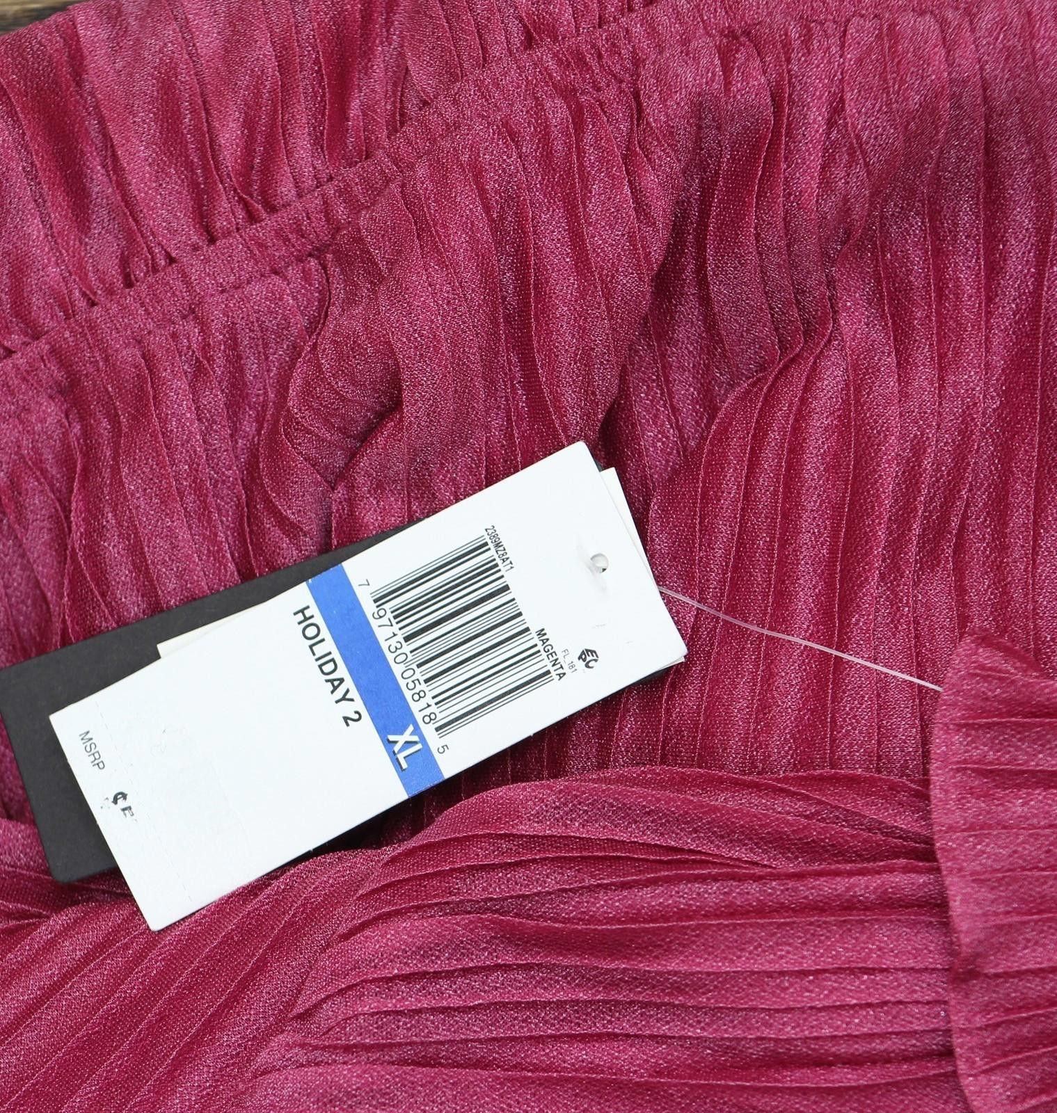 Other Nwt City Studios Pleated Dress 2389mz8at1 Magenta Pink Xl Size XL / US 12-14 / IT 48-50 - 3 Thumbnail