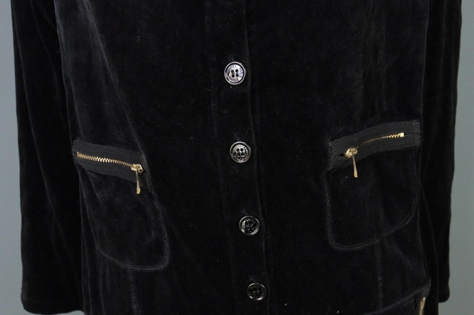 Sonia Rykiel Vintage Sonia Rykiel Black Button A-Line Short Dress Size XL Size XL / US 12-14 / IT 48-50 - 3 Thumbnail