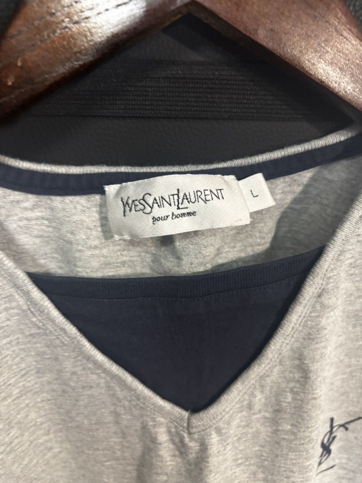 Yves Saint Laurent YSL double neck shirt Size US M / EU 48-50 / 2 - 3 Thumbnail