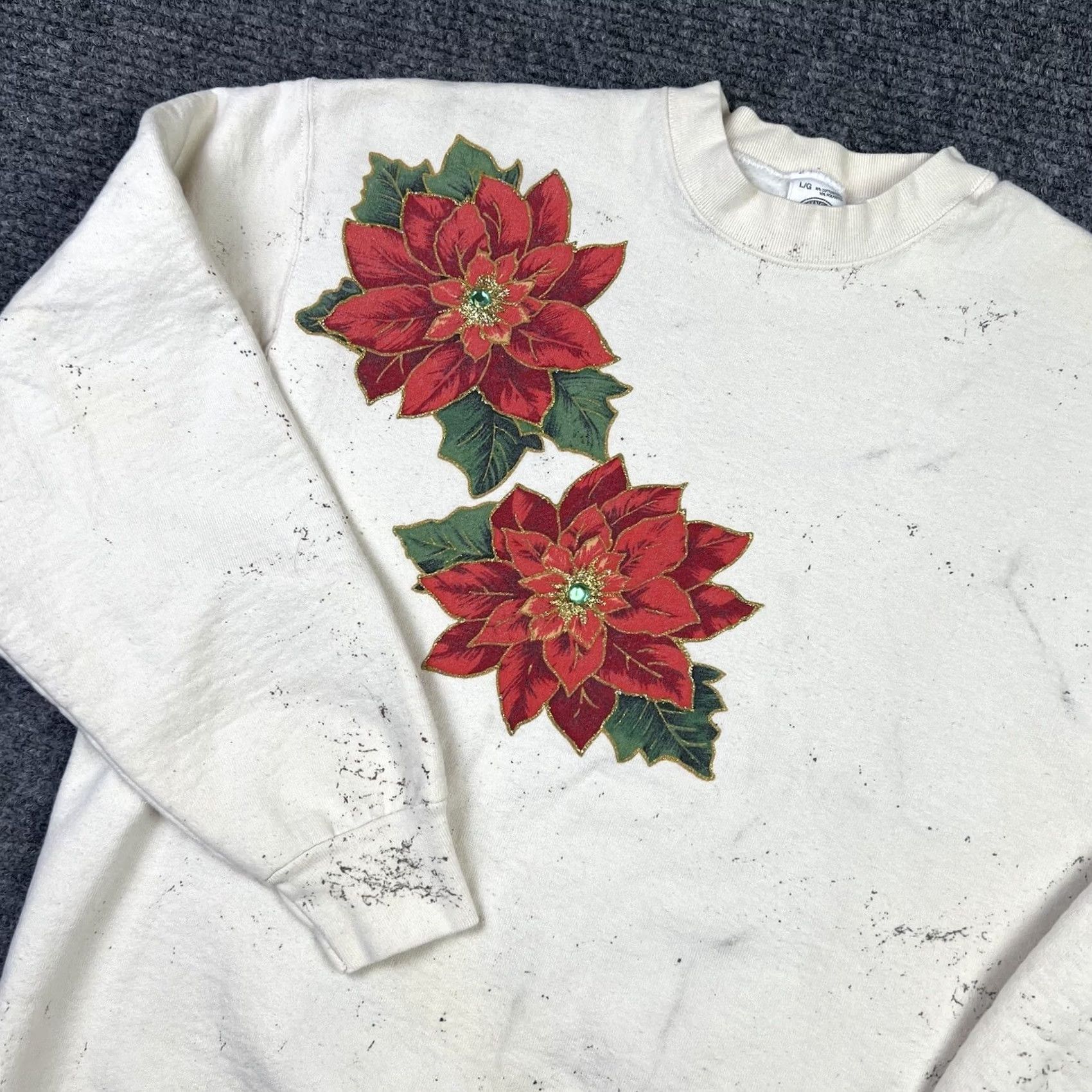 Vintage VINTAGE MunsingWear Sweatshirt Christmas 90s Crewneck Adult Large Beige Size US L / EU 52-54 / 3 - 4 Thumbnail