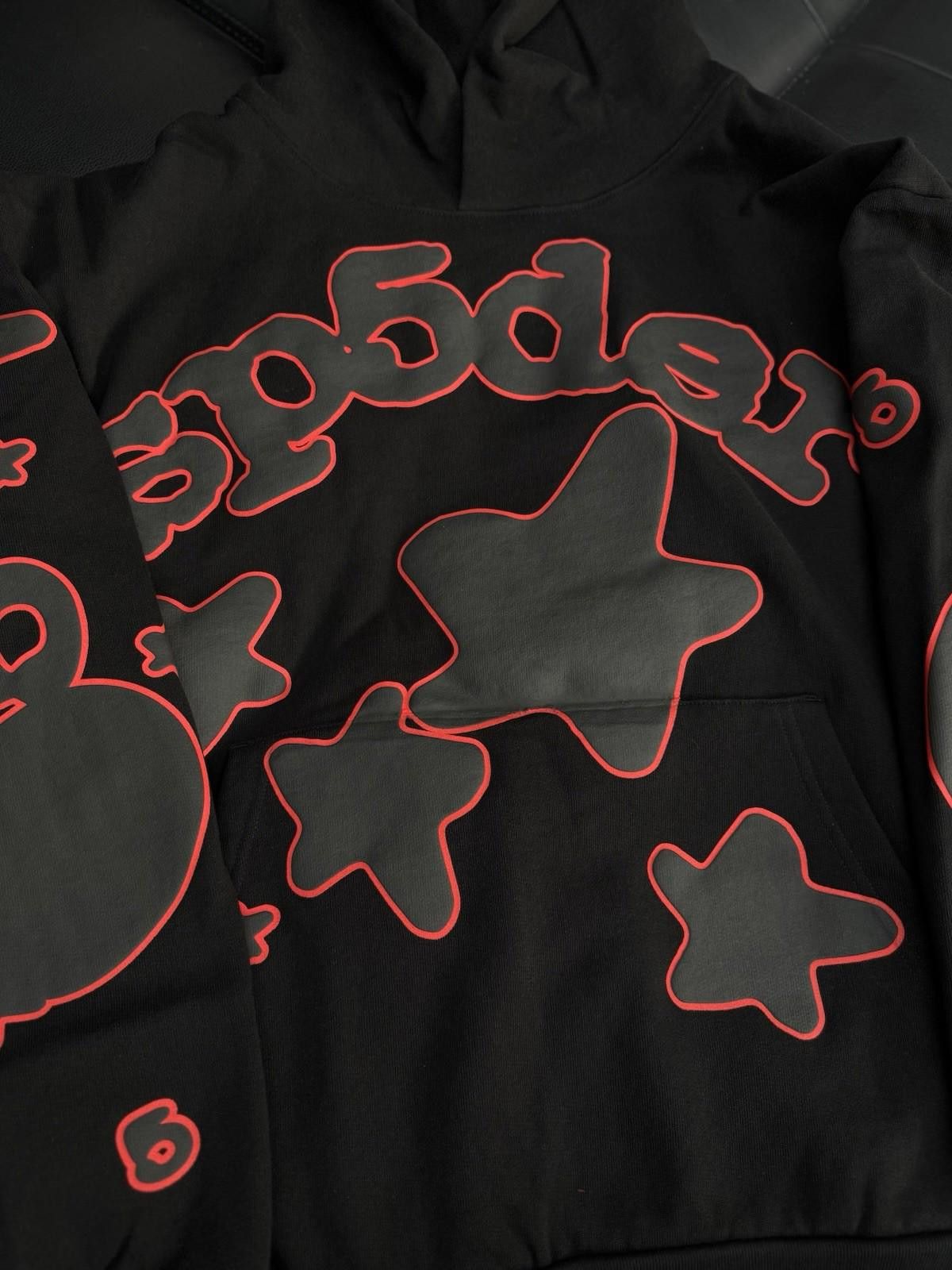 Sp5der Sp5der Worldwide Black Red Hoodie Size Large (NEW) Size US L / EU 52-54 / 3 - 4 Thumbnail