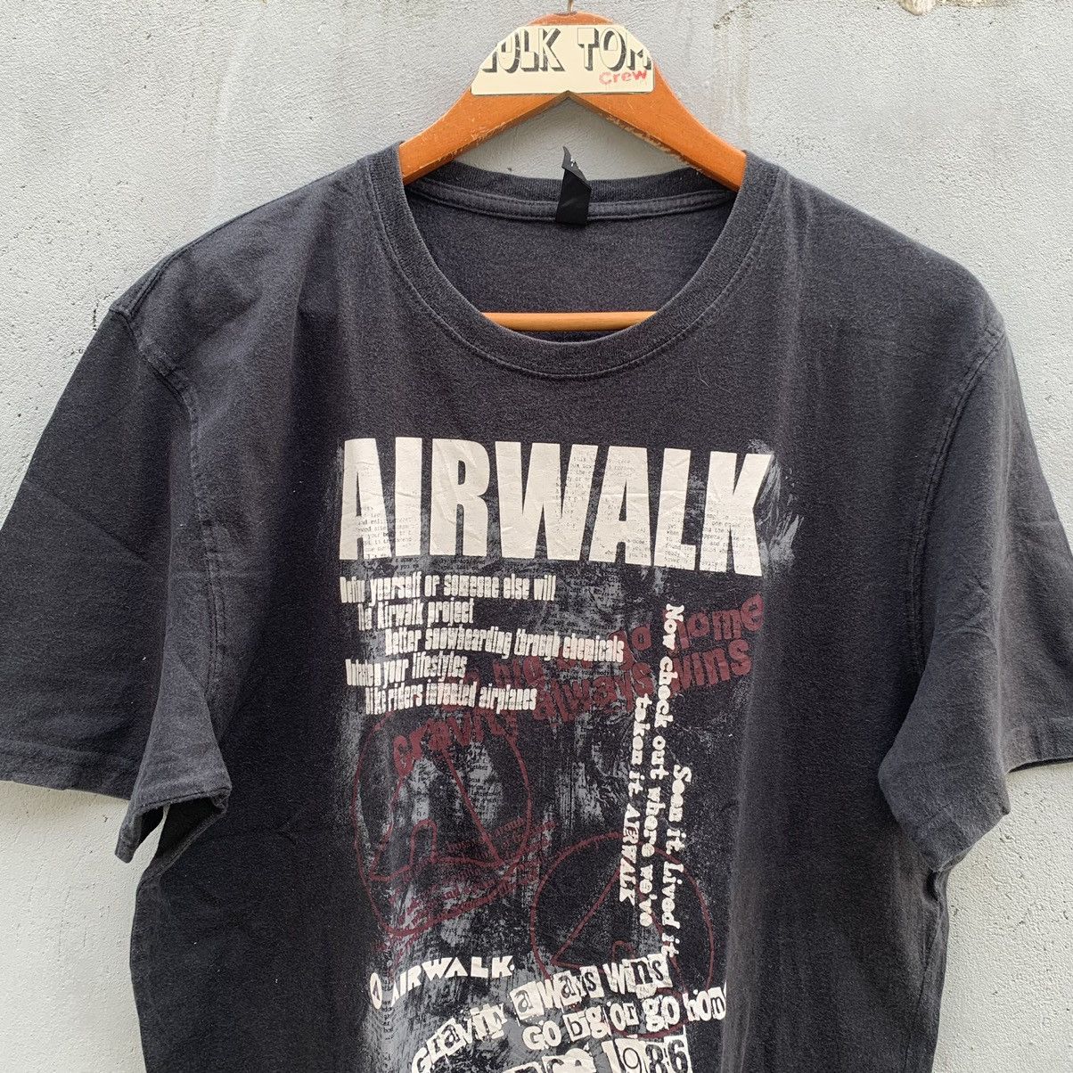 Airwalk Airwalk Spell Out Streetwear Vtg Poem Punk Japanesse Brand Size US XL / EU 56 / 4 - 2 Thumbnail