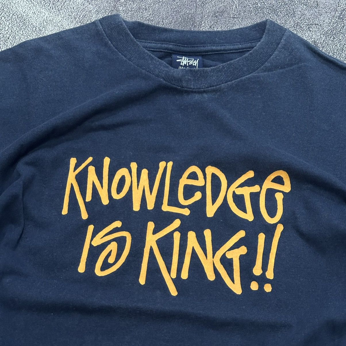 Stussy × Vintage Vintage Stussy tee know ledge is king Stussy Size US M / EU 48-50 / 2 - 2 Thumbnail