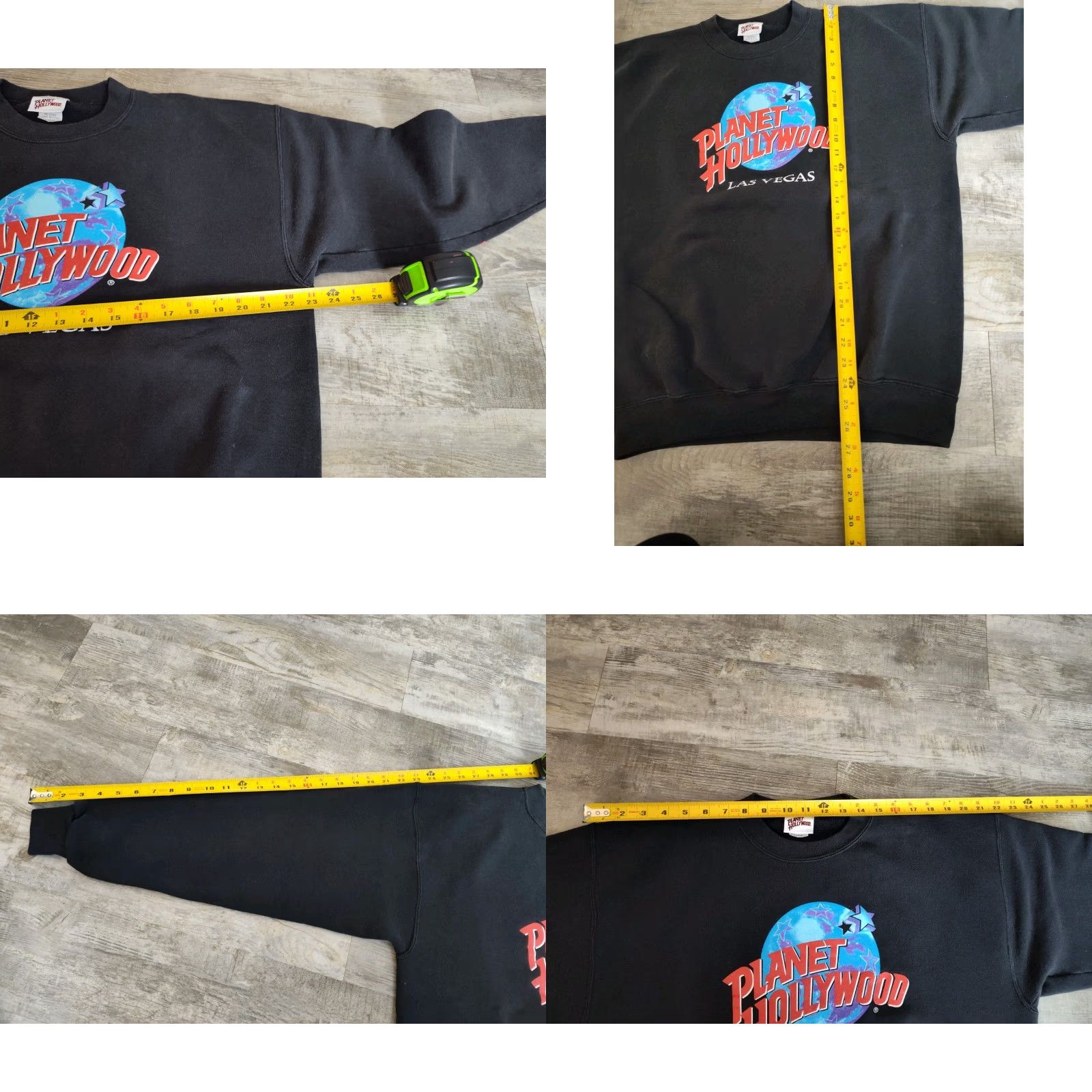 Planet Hollywood Vintage Planet Hollywood Sweatshirt L Black Spell Out Las Vegas Fleece USA Made Size US L / EU 52-54 / 3 - 8 Thumbnail